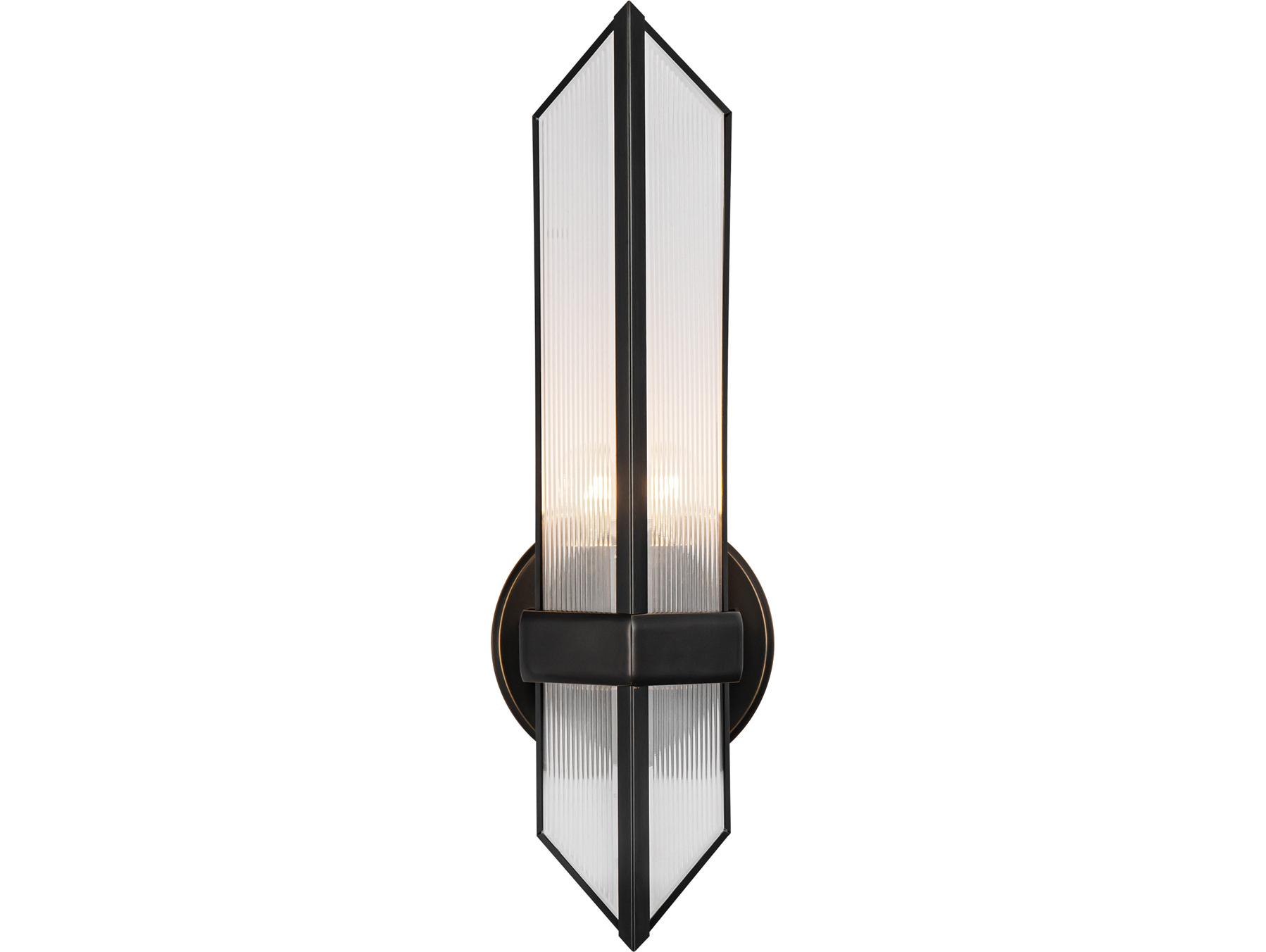 Alora Lighting Cairo 1-Light Urban Bronze Black Wall Sconce