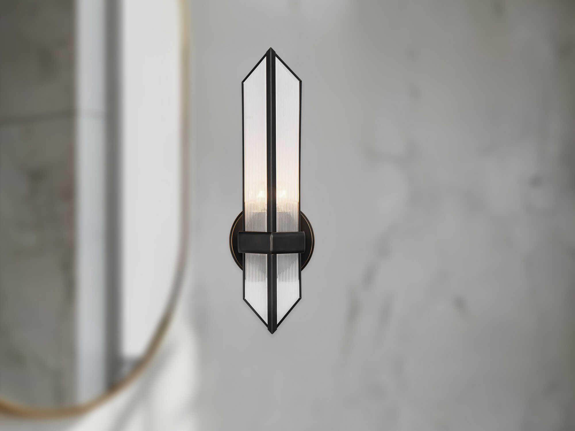 Alora Lighting Cairo 1-Light Urban Bronze Black Wall Sconce