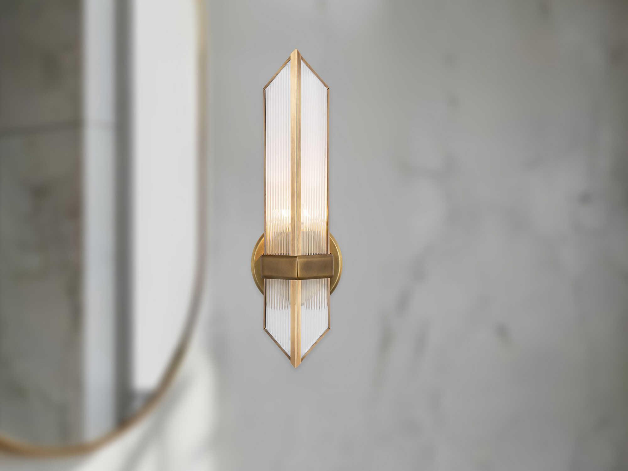 Alora Lighting Cairo 1-Light Vintage Brass Wall Sconce