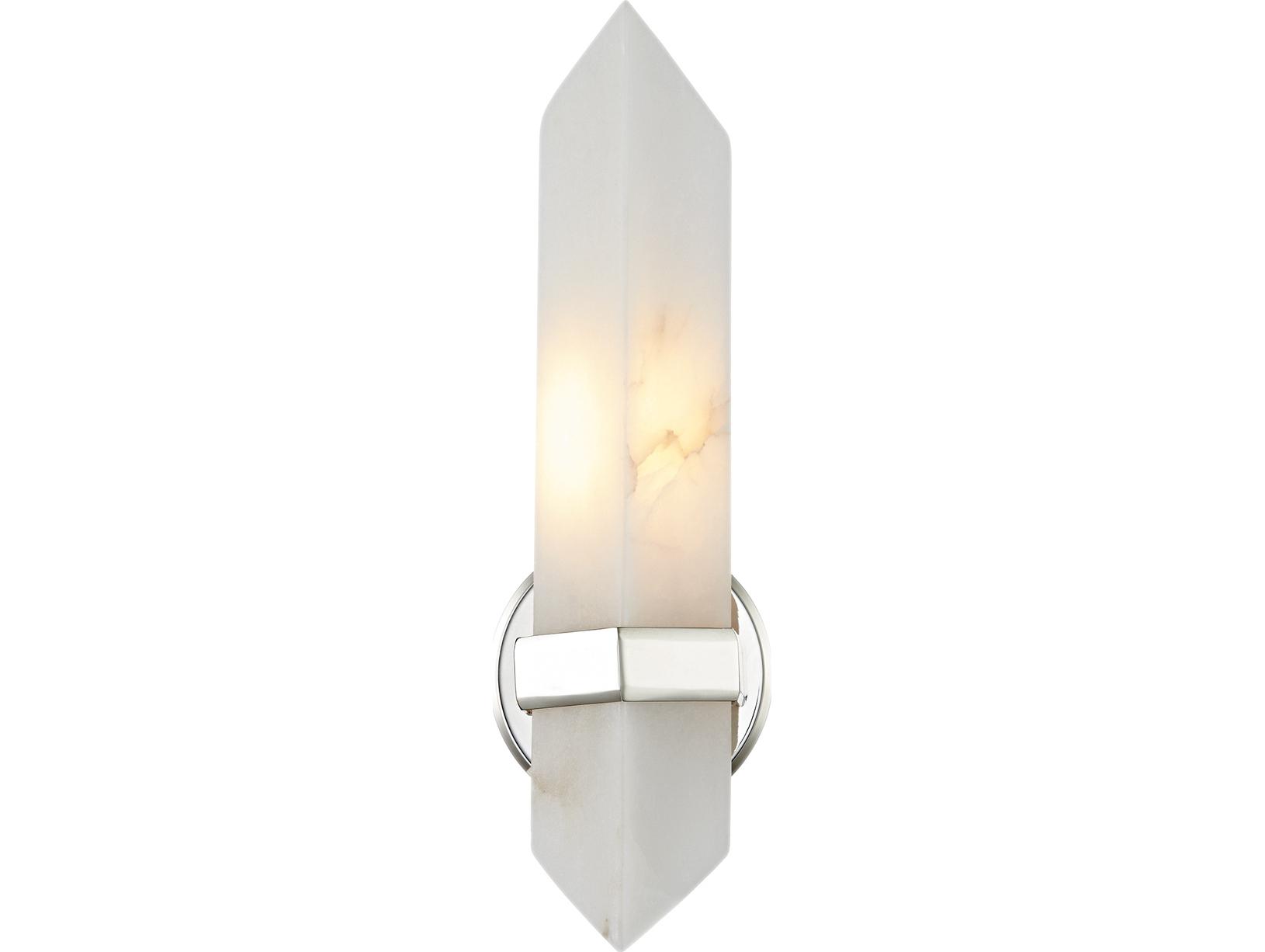 Alora Lighting Valencia 1-Light Polished Nickel Wall Sconce
