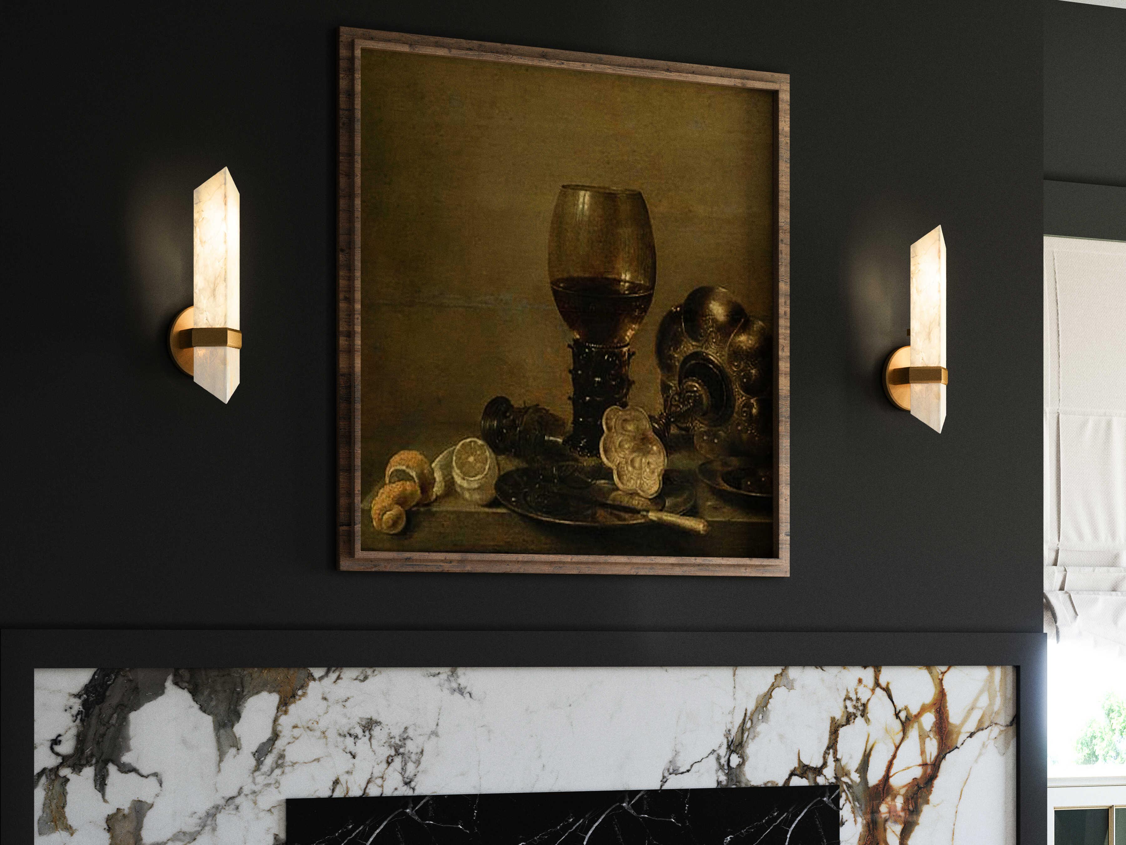 Alora Lighting Valencia 1-Light Vintage Brass Wall Sconce