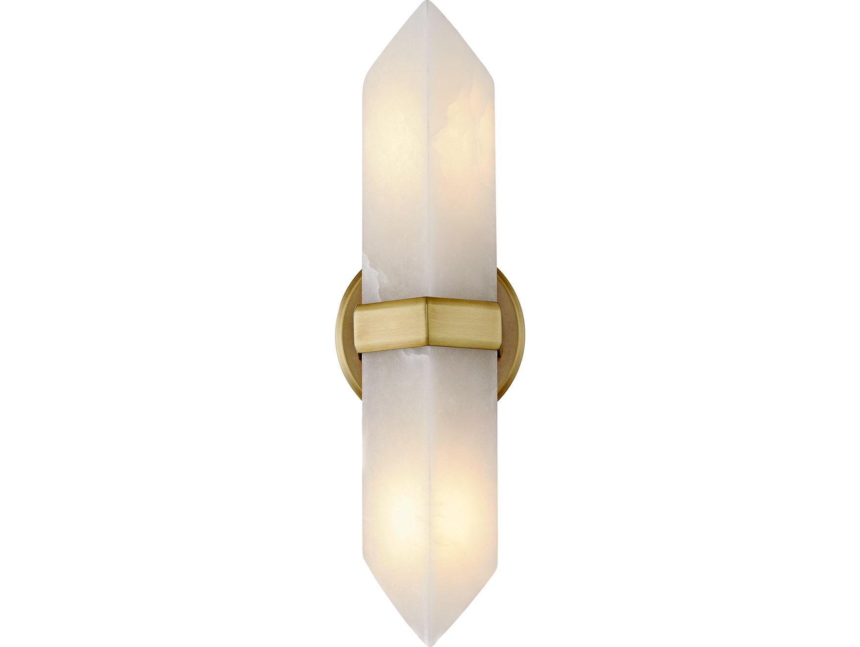 Alora Lighting Valencia 2-Light Vintage Brass Wall Sconce