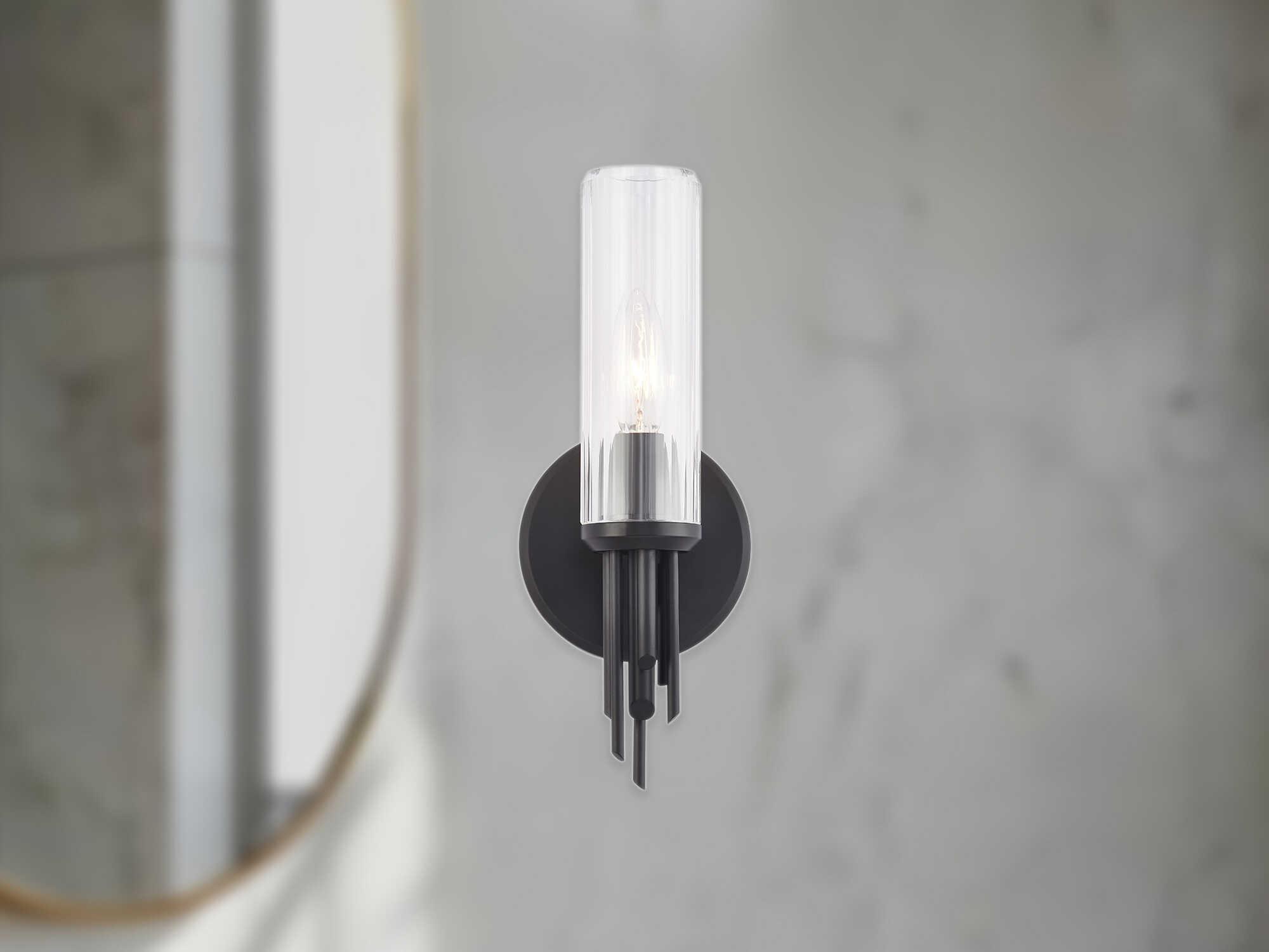Alora Lighting Torres 1-Light Matte Black Wall Sconce