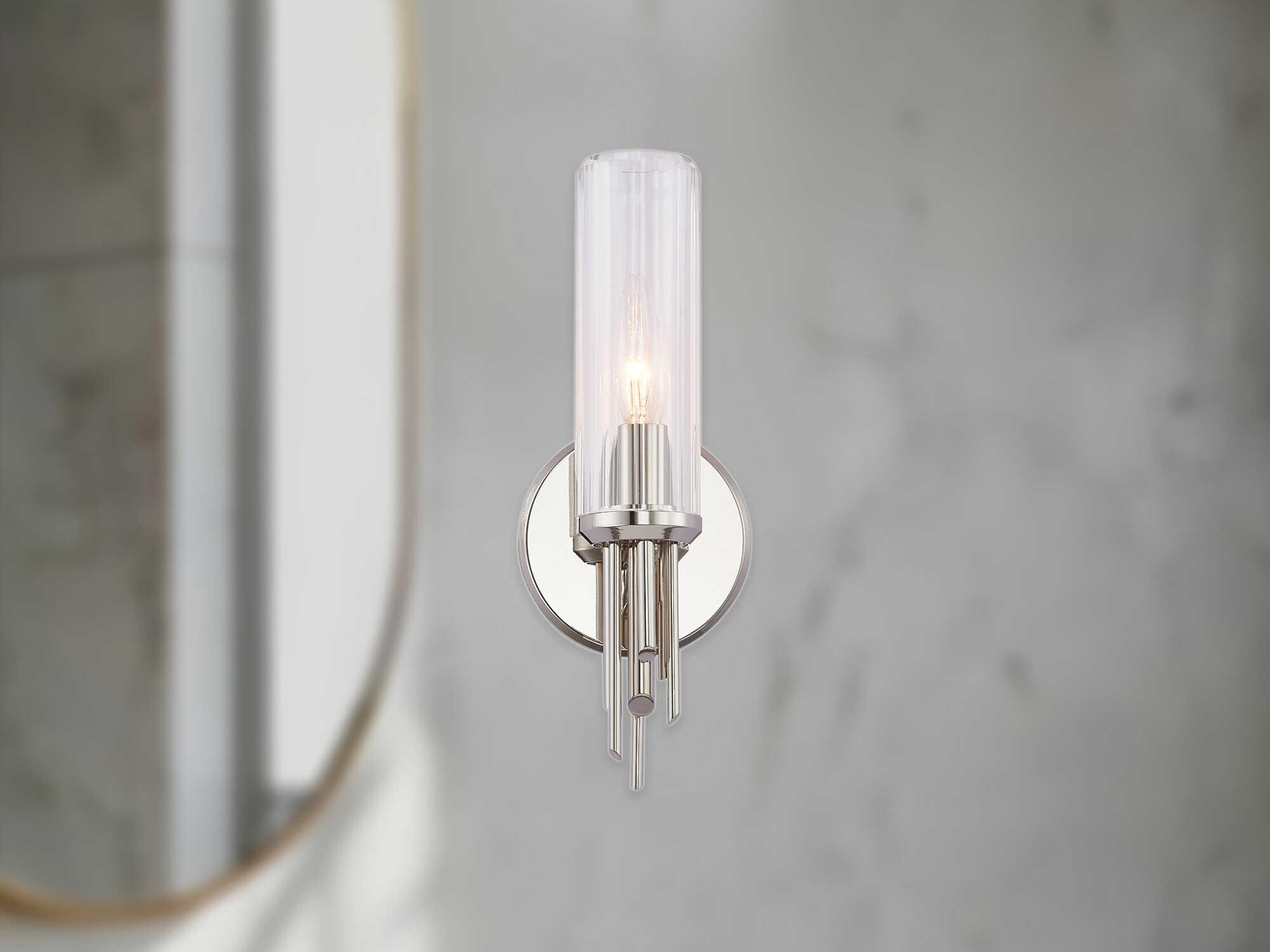 Alora Lighting Torres 1-Light Polished Nickel Wall Sconce