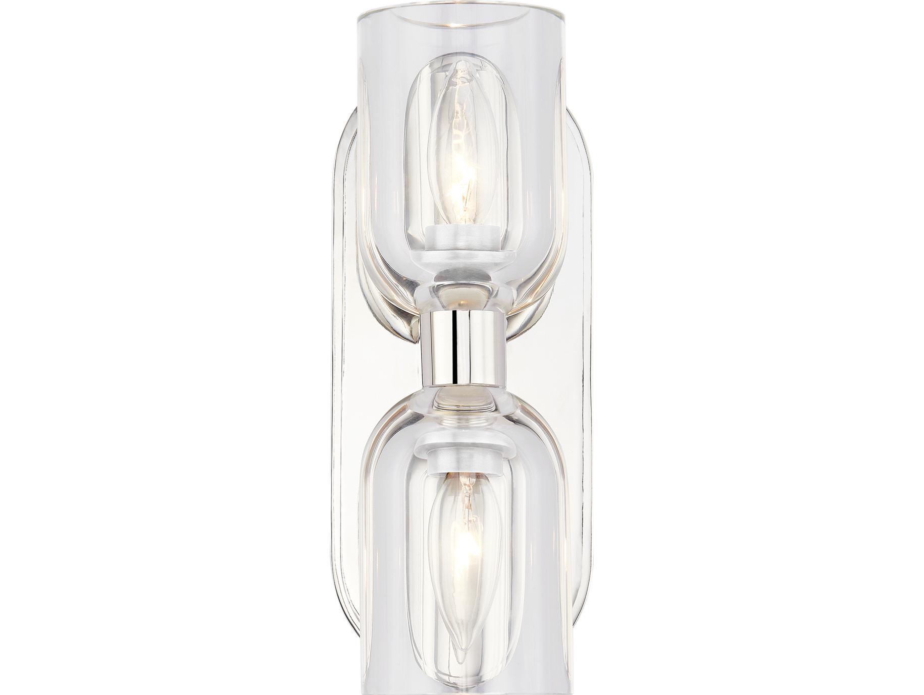 Alora Lighting Lucian 2-Light Polished Nickel Wall Sconce