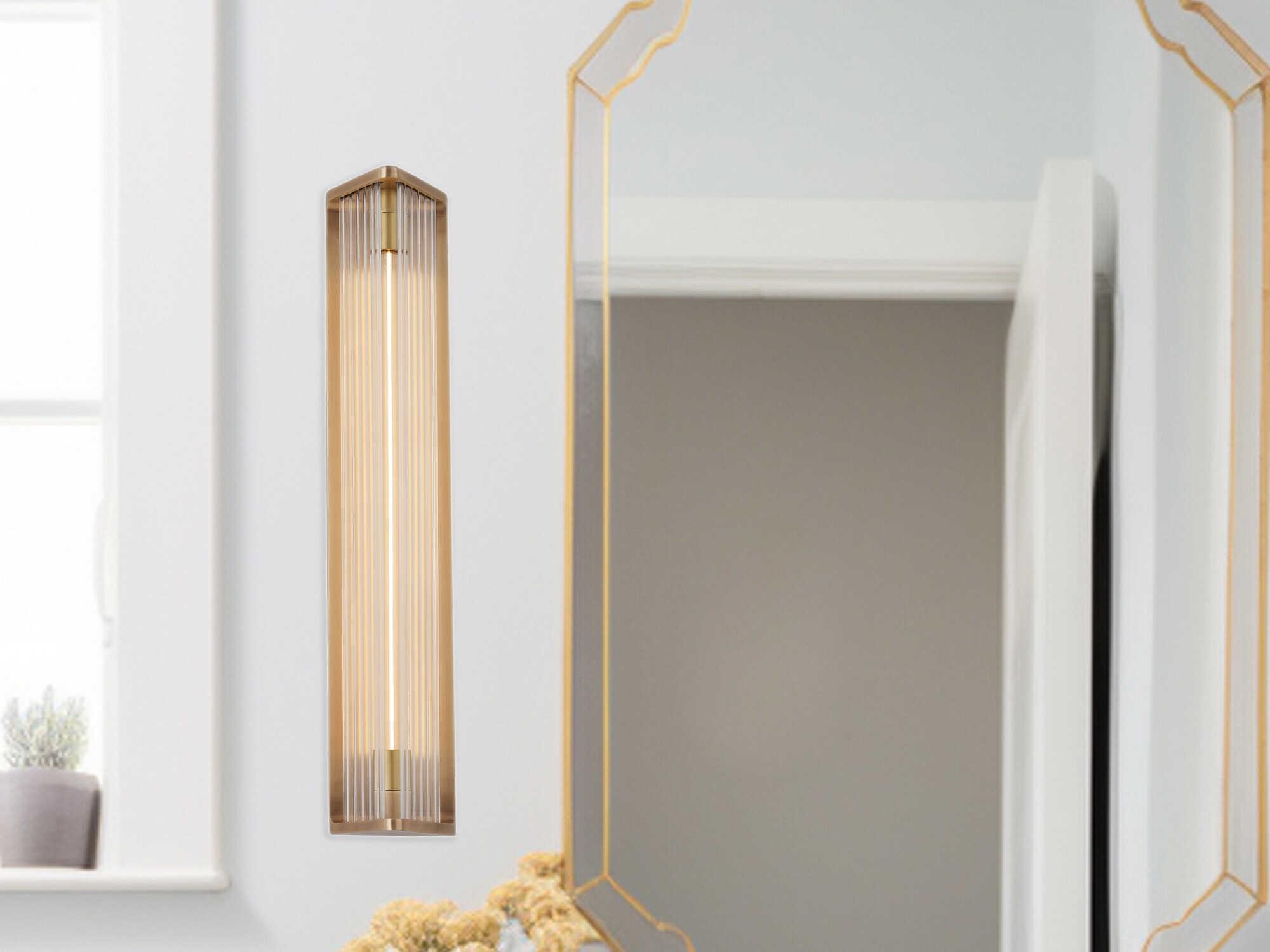 Alora Lighting Sabre Vintage Brass Wall Sconce