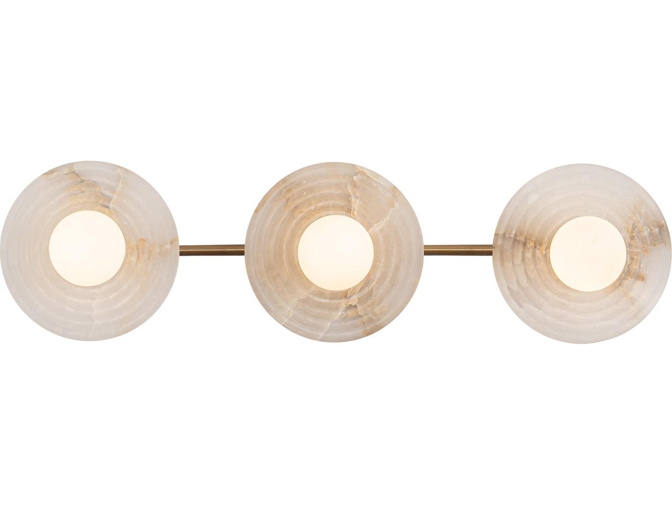 Alora Lighting Dahlia Vintage Brass Vanity Light