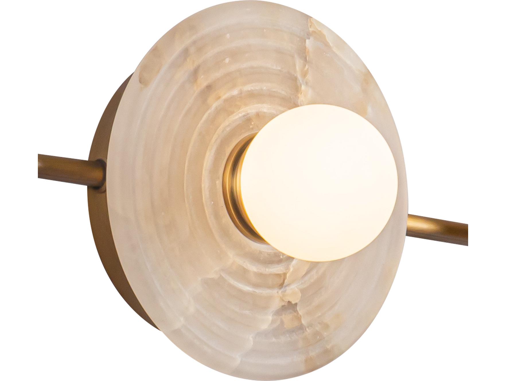 Alora Lighting Dahlia Vintage Brass Vanity Light
