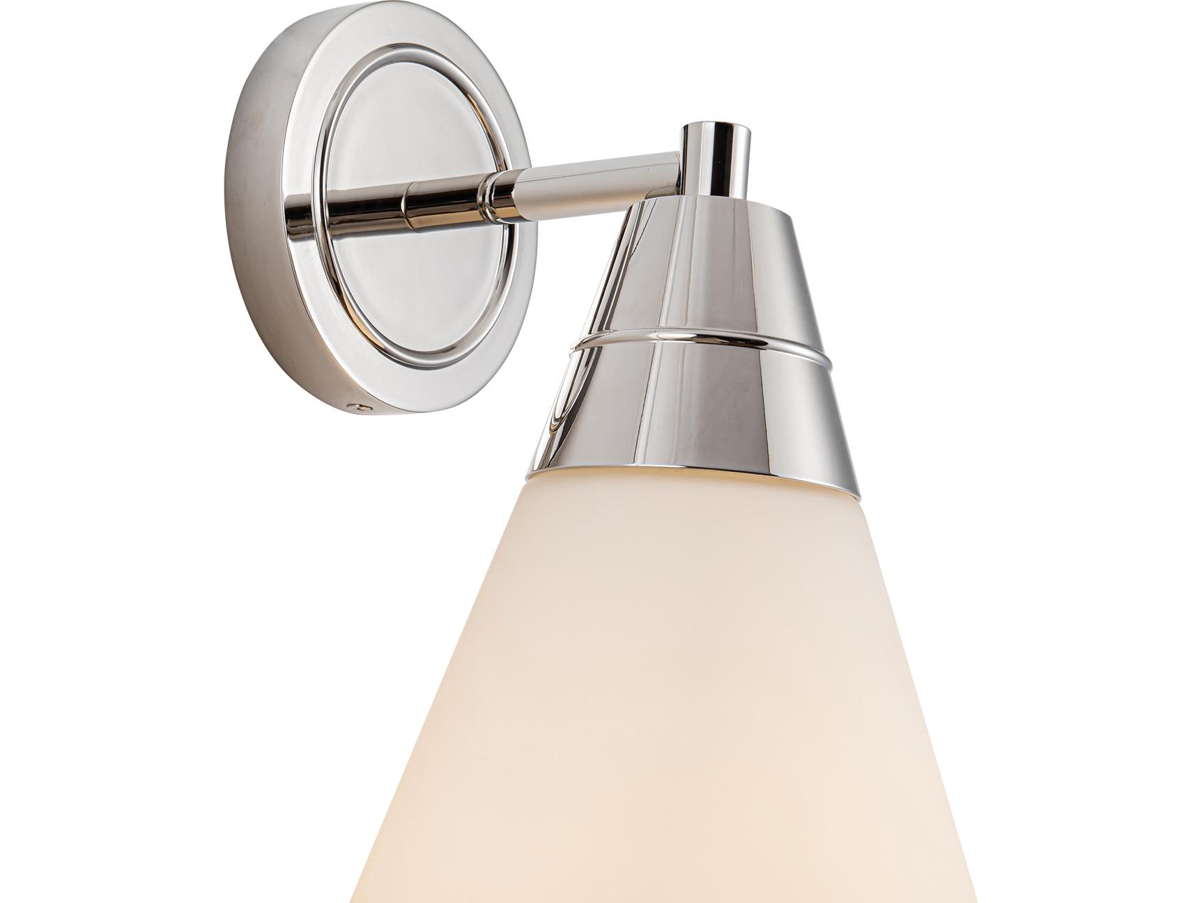 Alora Lighting Willard 1-Light Polished Nickel Wall Sconce