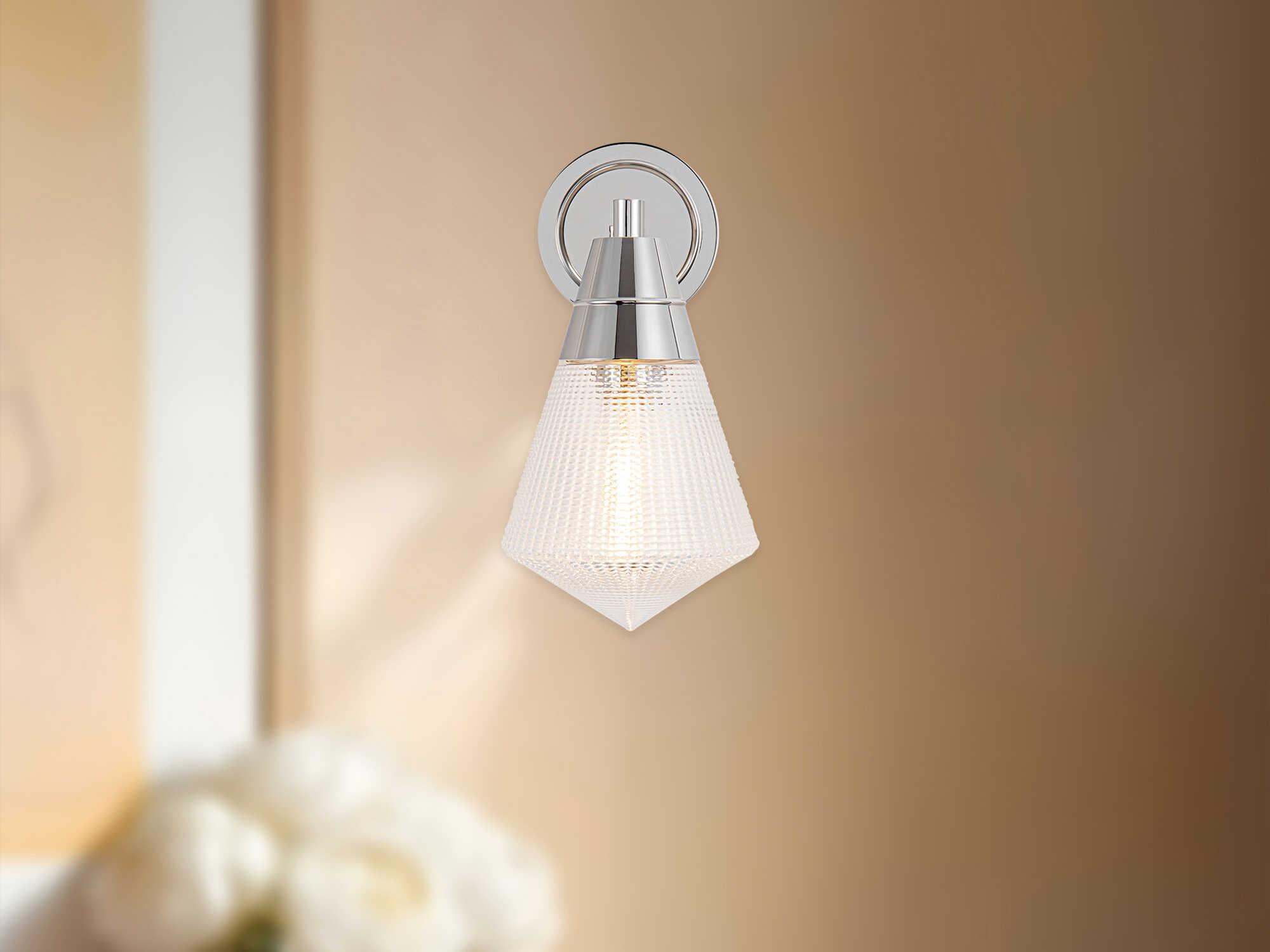 Alora Lighting Willard 1-Light Polished Nickel Wall Sconce