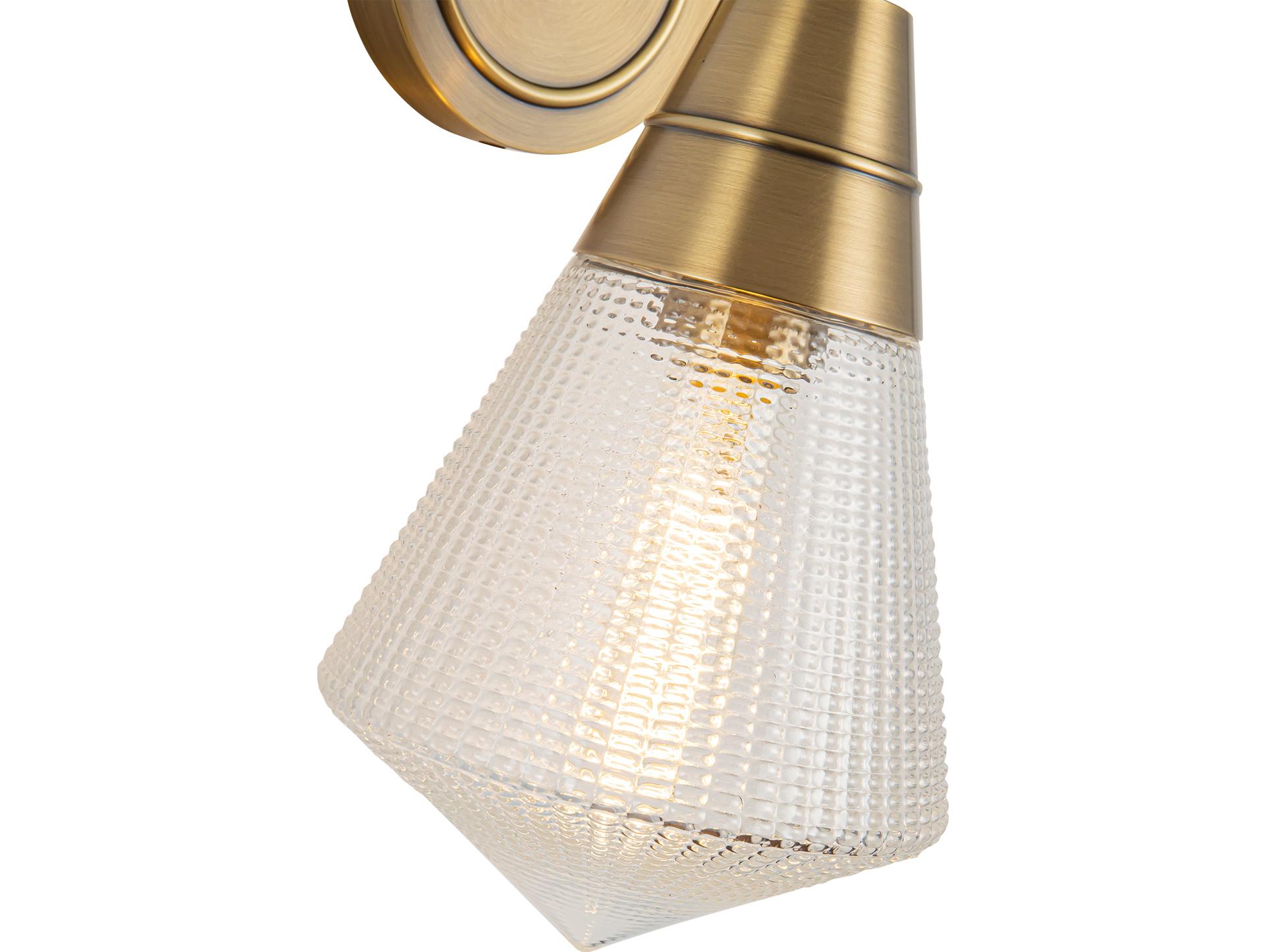 Alora Lighting Willard 1-Light Vintage Brass Wall Sconce