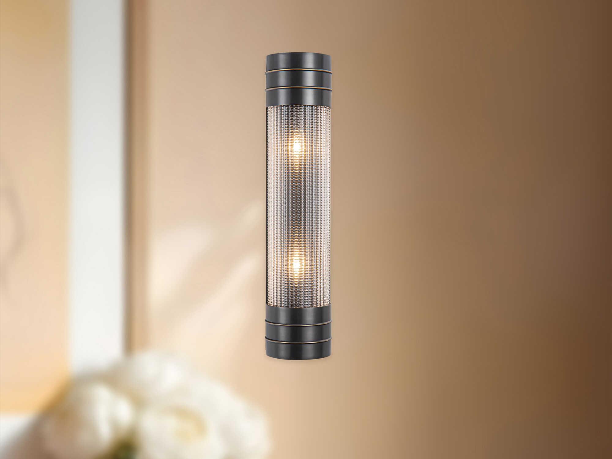 Alora Lighting Willard 2-Light Urban Bronze Black Wall Sconce