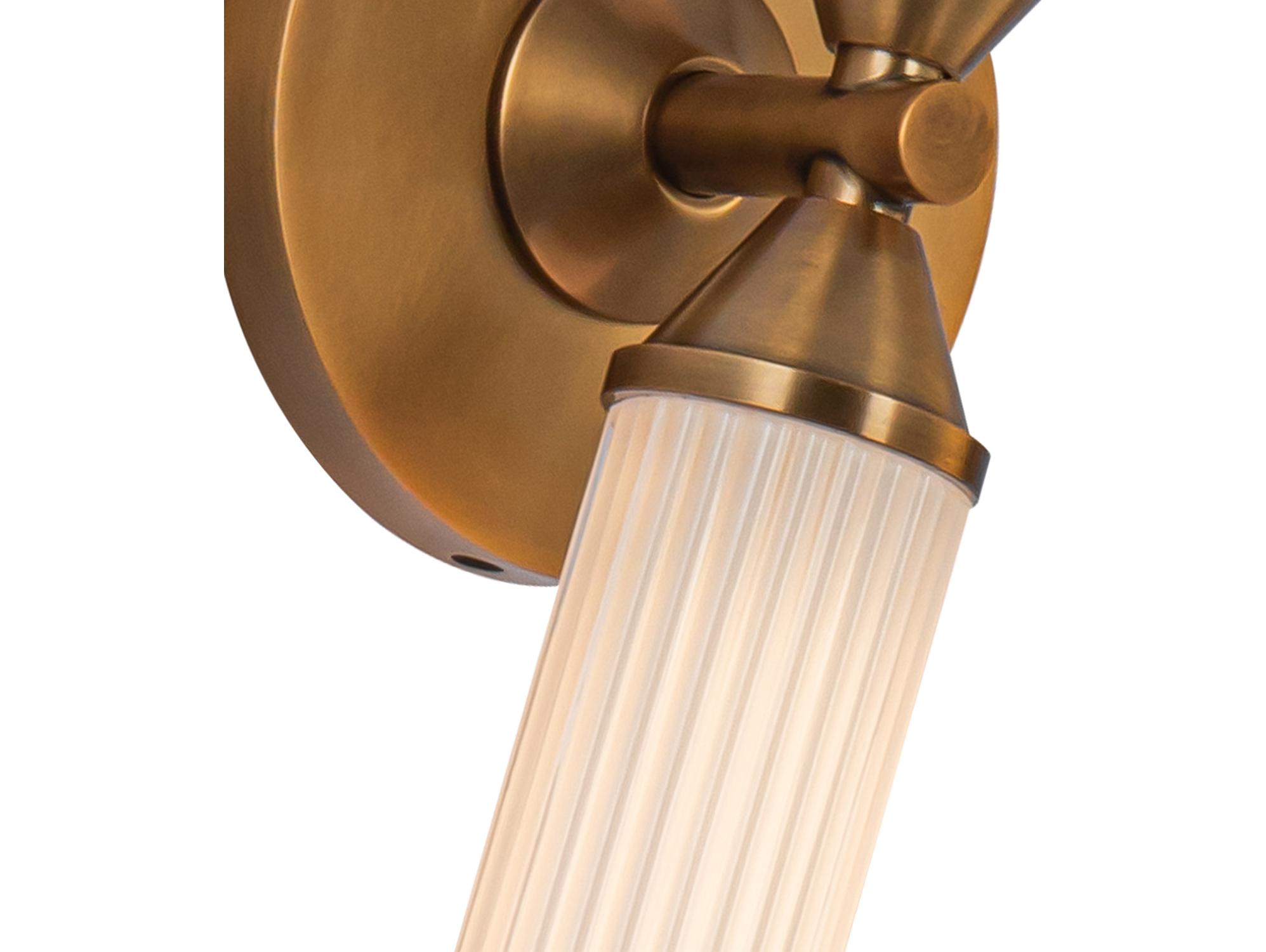 Alora Lighting Edwin Vintage Brass Vanity Light