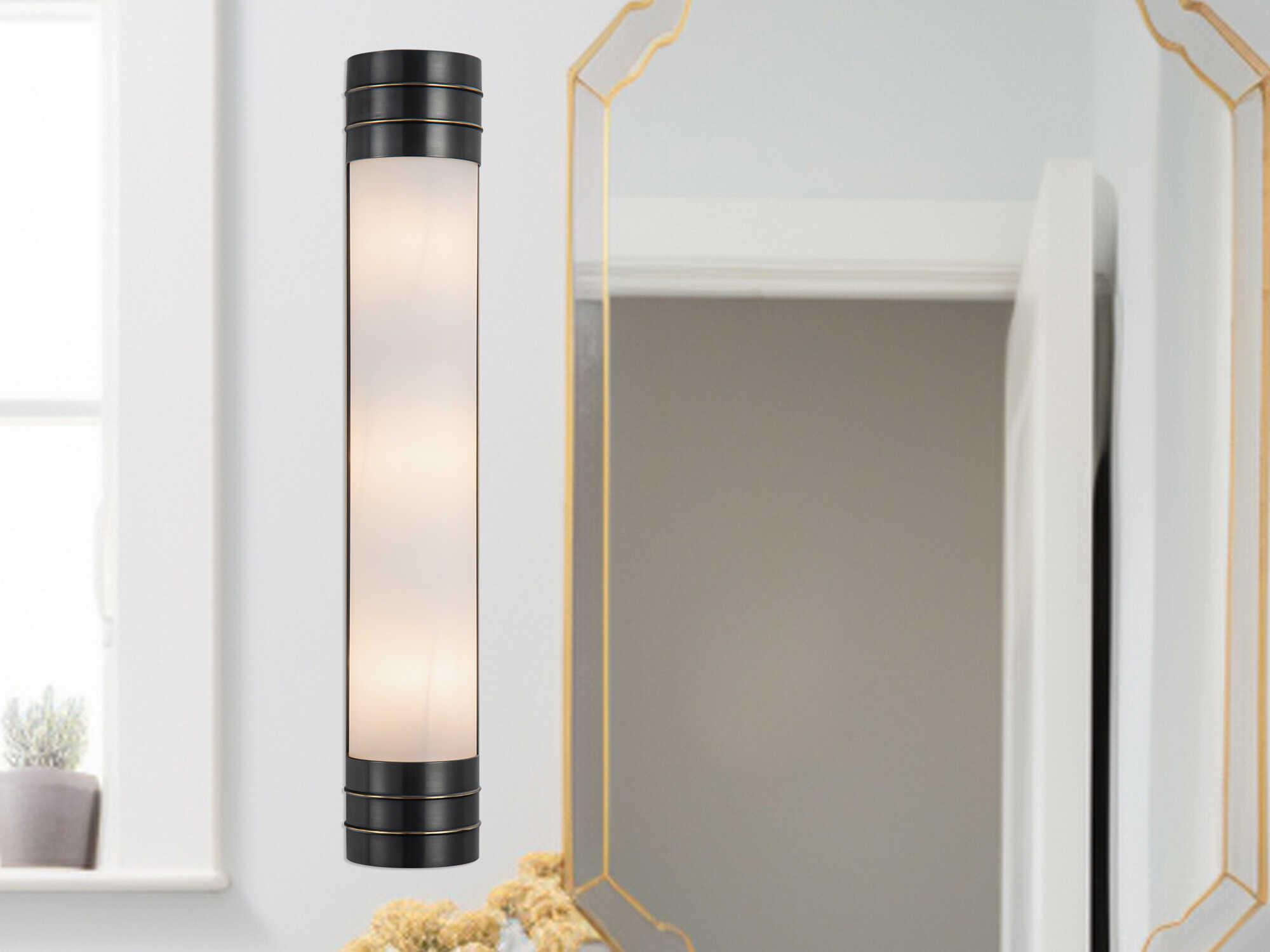 Alora Lighting Willard 3-Light Urban Bronze Black Wall Sconce