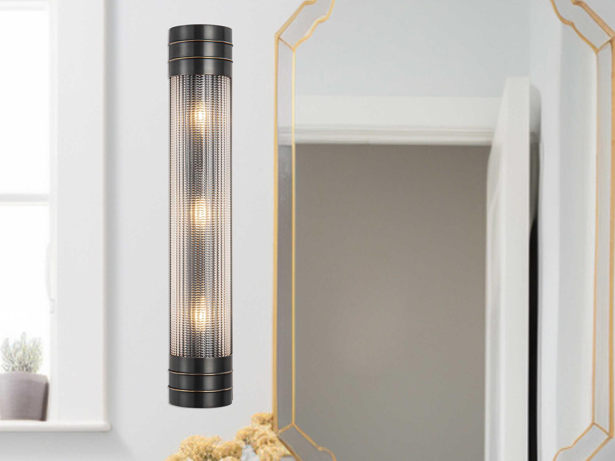 Alora Lighting Willard 3-Light Urban Bronze Black Wall Sconce