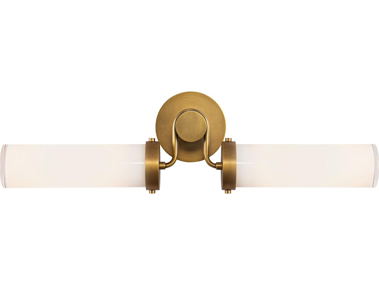 Alora Lighting Wynwood 2-Light Vintage Brass Vanity Light