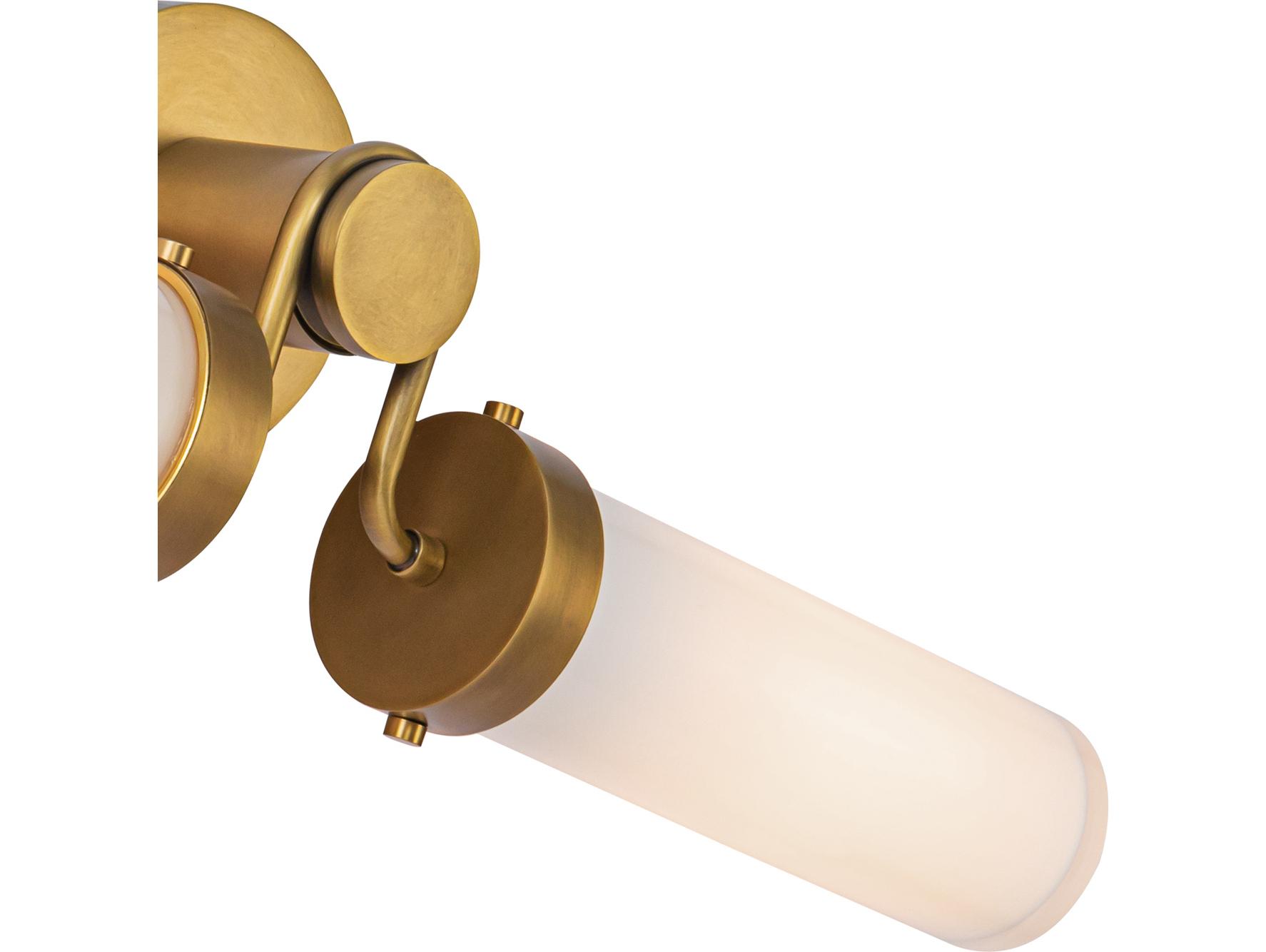 Alora Lighting Wynwood 2-Light Vintage Brass Vanity Light