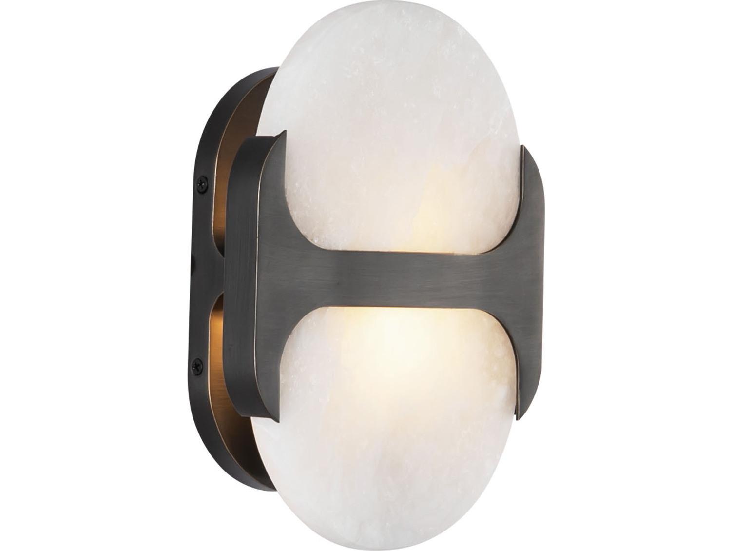 Alora Lighting Odin 1-Light Urban Bronze Black Wall Sconce