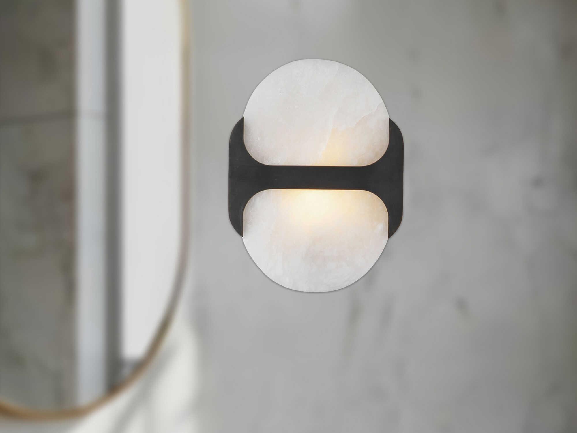 Alora Lighting Odin 1-Light Urban Bronze Black Wall Sconce