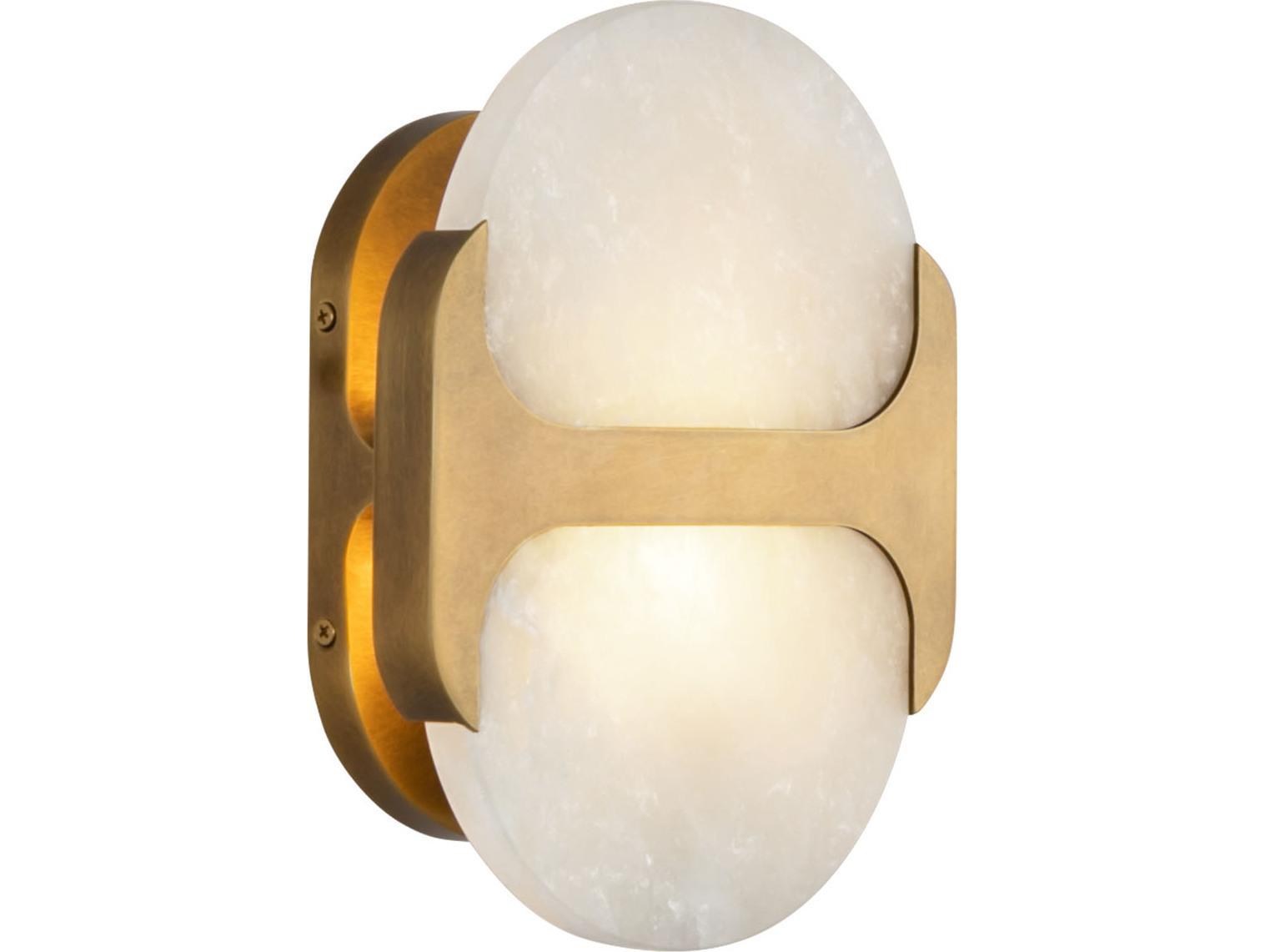 Alora Lighting Odin 1-Light Vintage Brass Wall Sconce