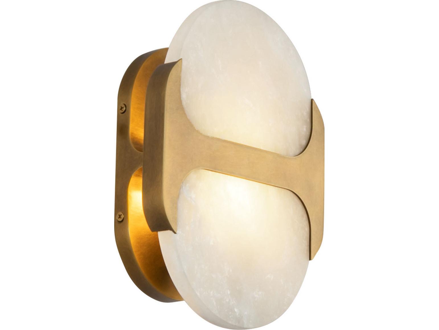 Alora Lighting Odin 1-Light Vintage Brass Wall Sconce