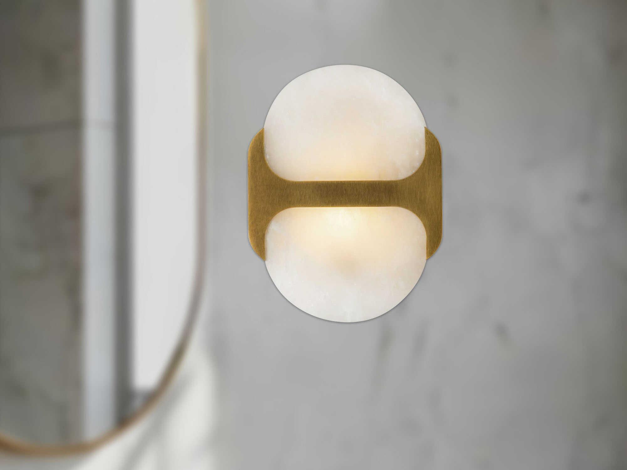 Alora Lighting Odin 1-Light Vintage Brass Wall Sconce