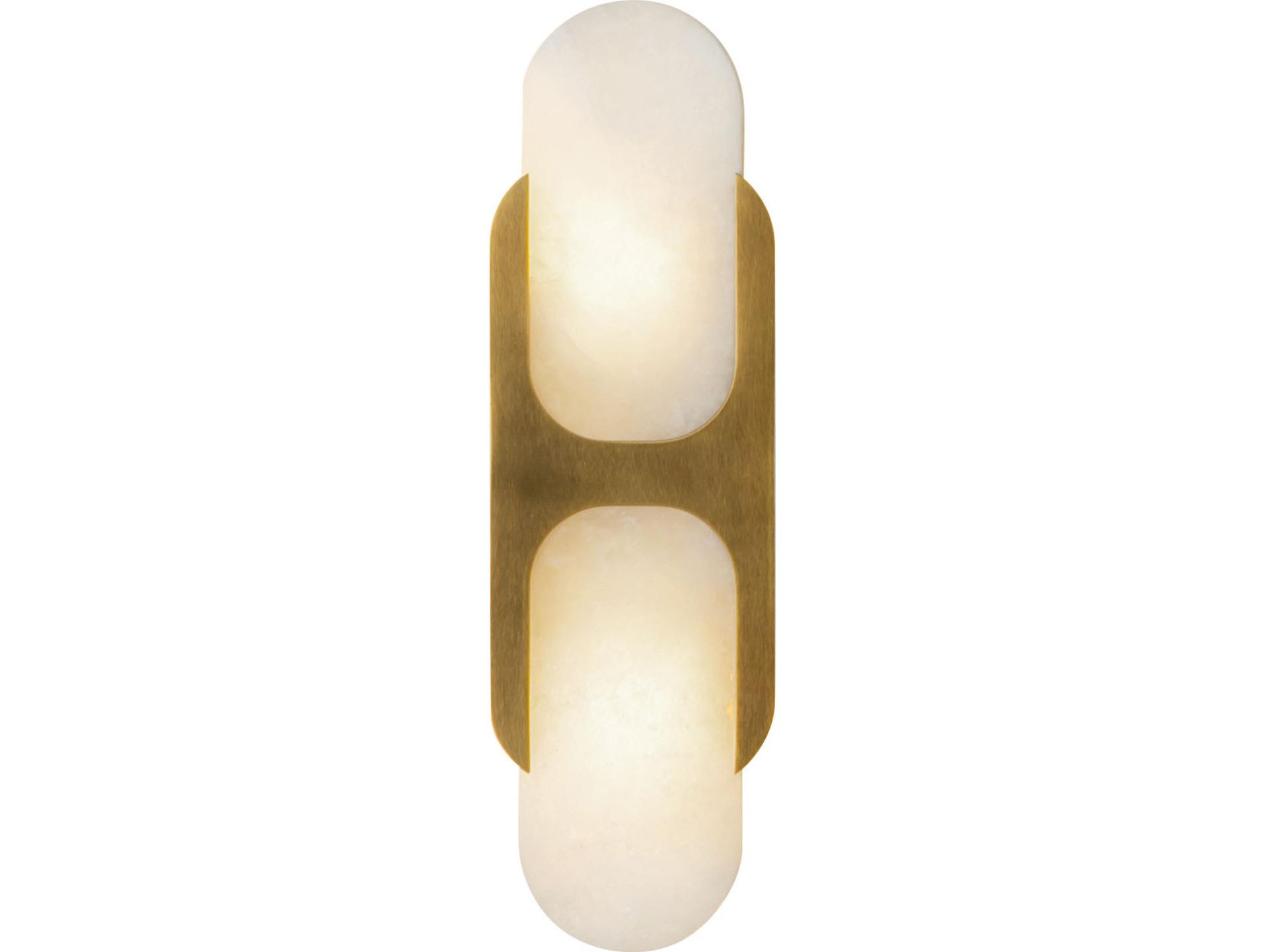 Alora Lighting Odin 2-Light Vintage Brass Wall Sconce