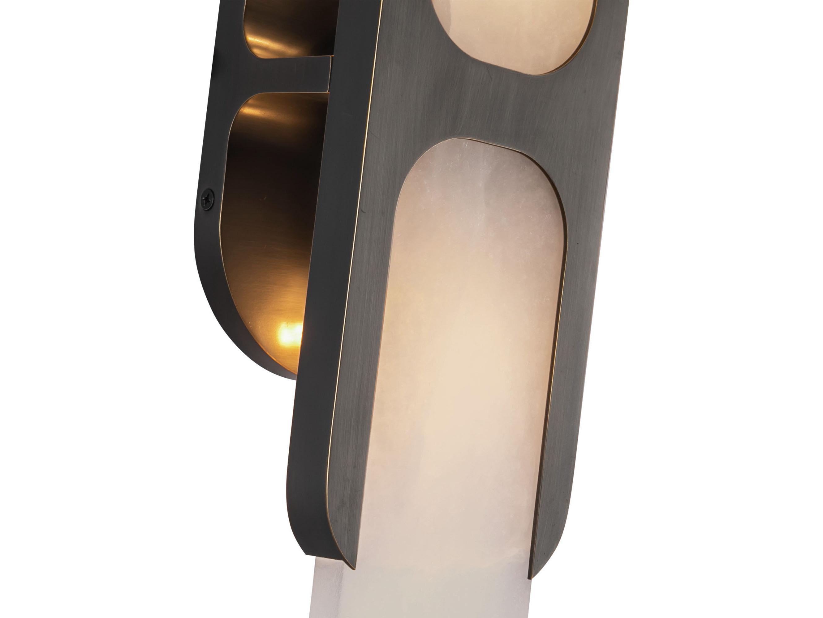 Alora Lighting Odin 2-Light Urban Bronze Black Wall Sconce