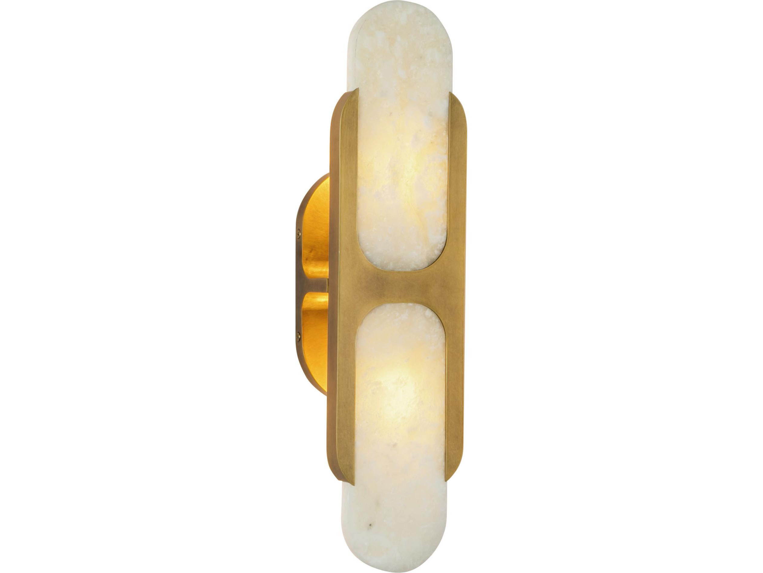 Alora Lighting Odin 2-Light Vintage Brass Wall Sconce