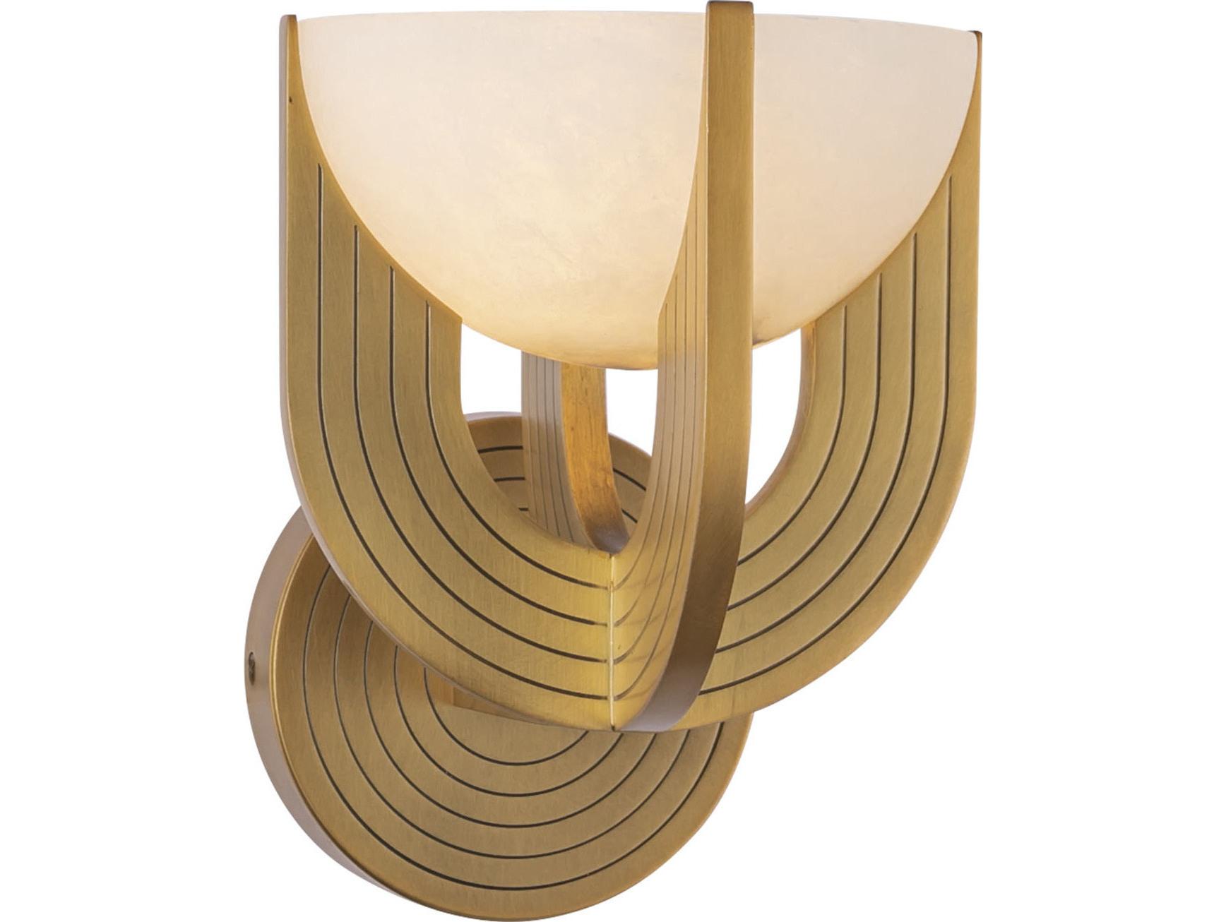 Alora Lighting Colette Vintage Brass Gold Wall Sconce