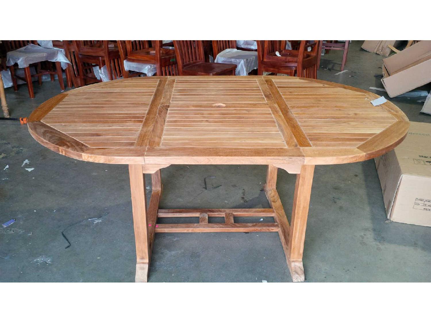 Anderson Teak Bahama Oval Extendable Table Extra Thick Wood