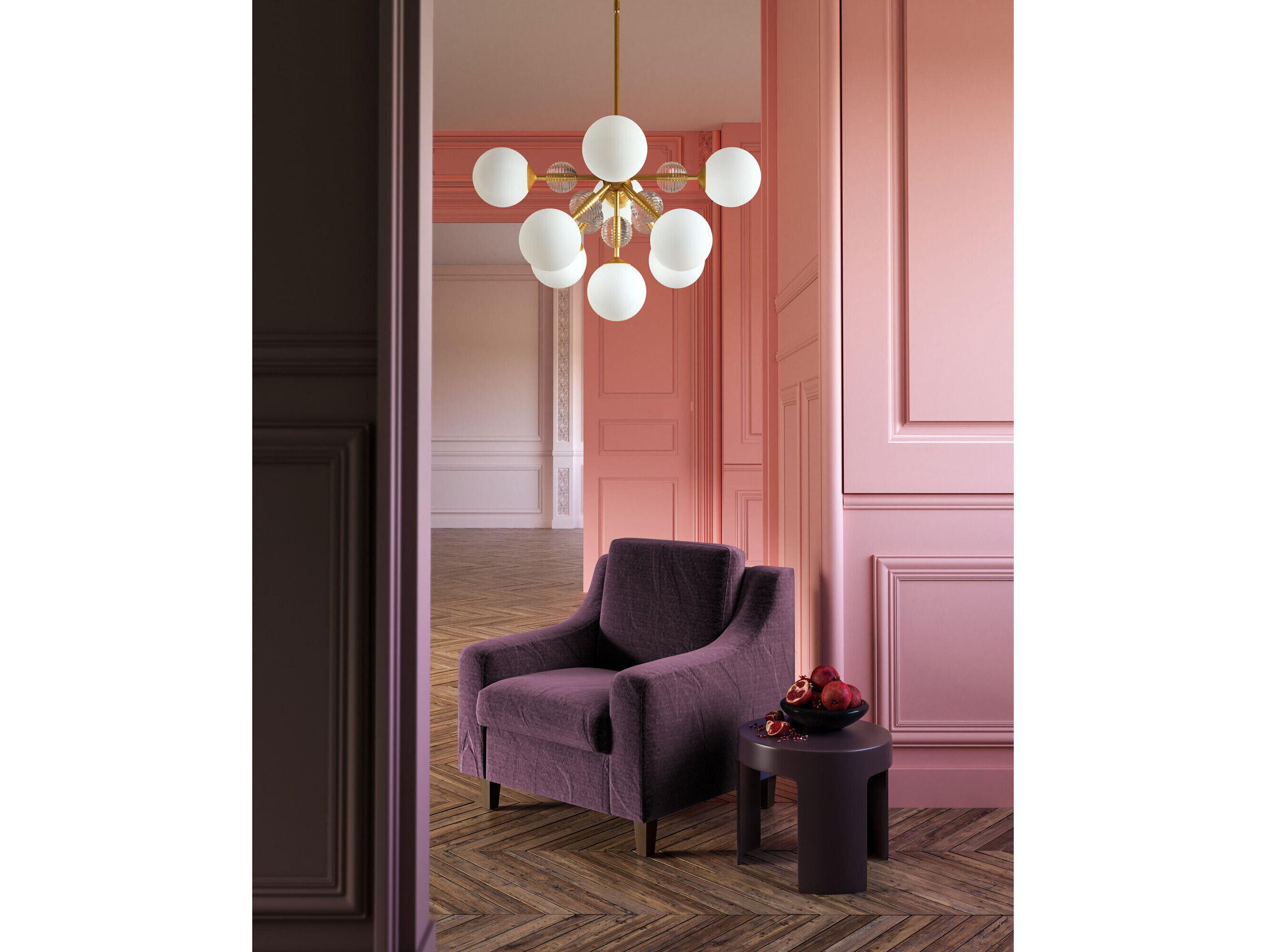 Alora Mood Celia 9-Light Brushed Gold Globe Chandelier