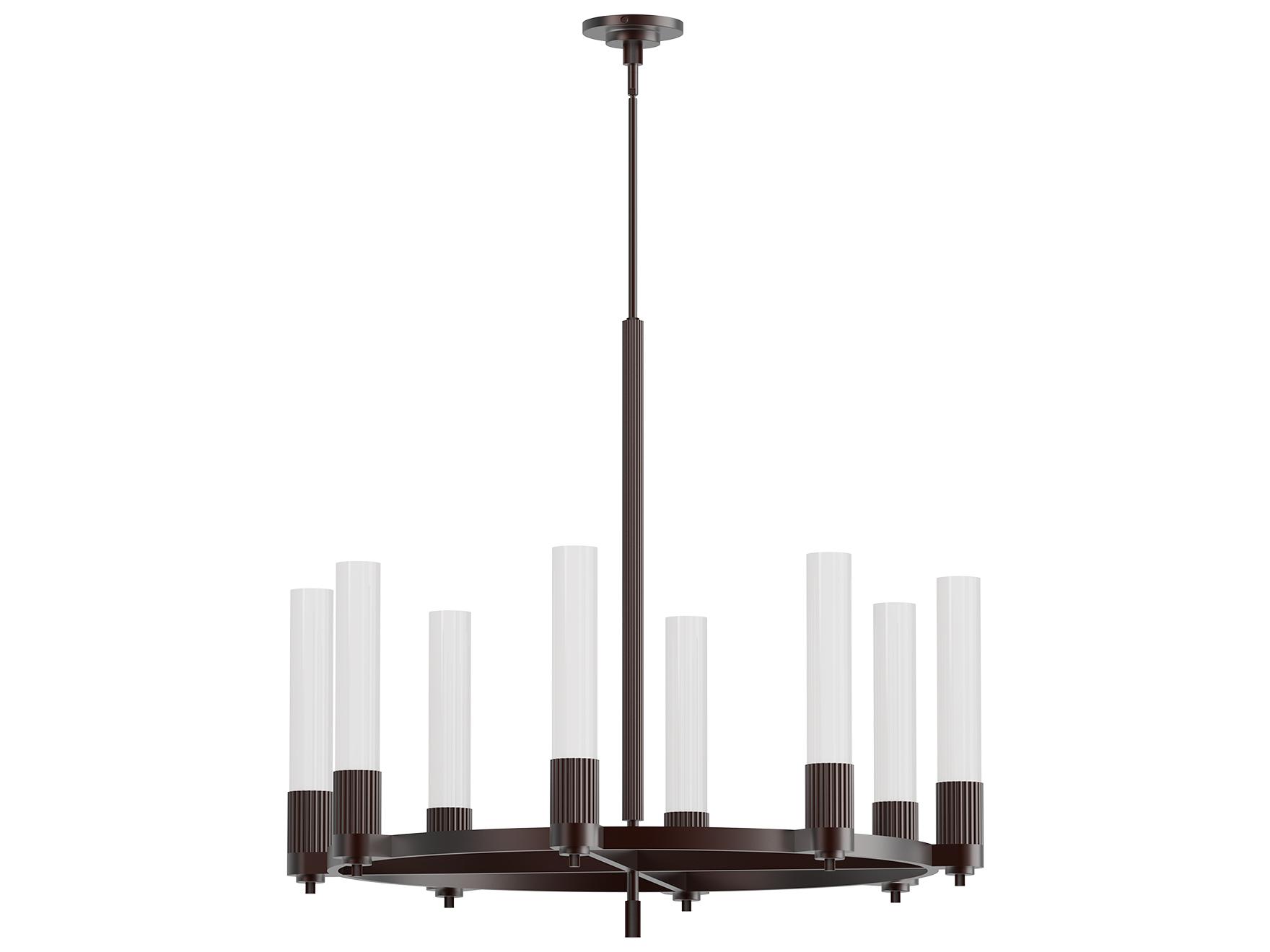 Alora Mood Rue 8-Light Warm Bronze Round Chandelier