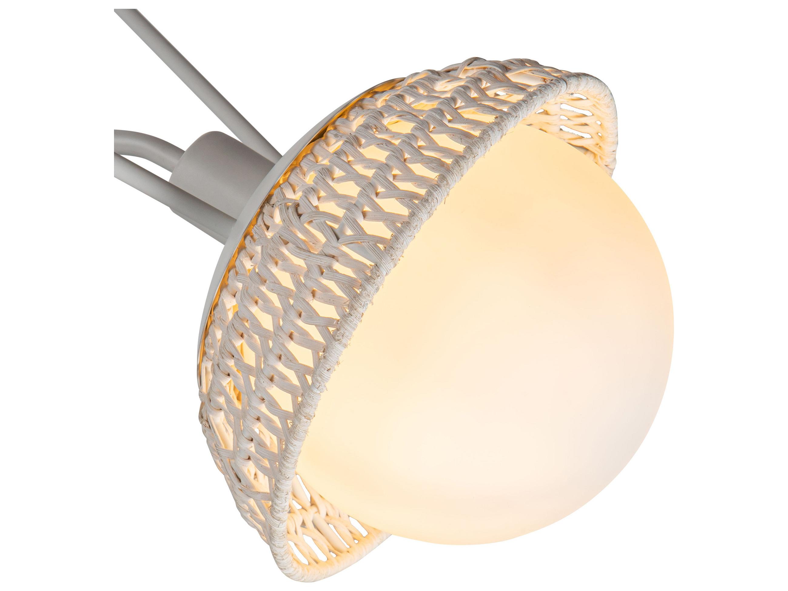 Alora Mood Perth 3-Light White Geometric Chandelier