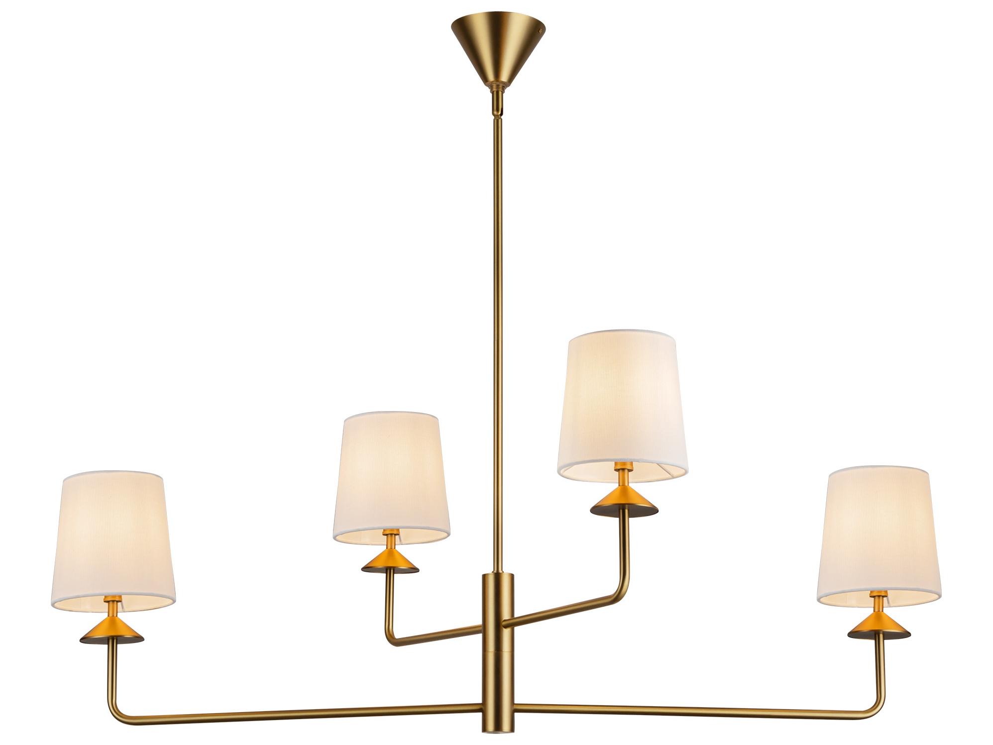 Alora Mood Bridgette 4-Light Brushed Gold Chandelier