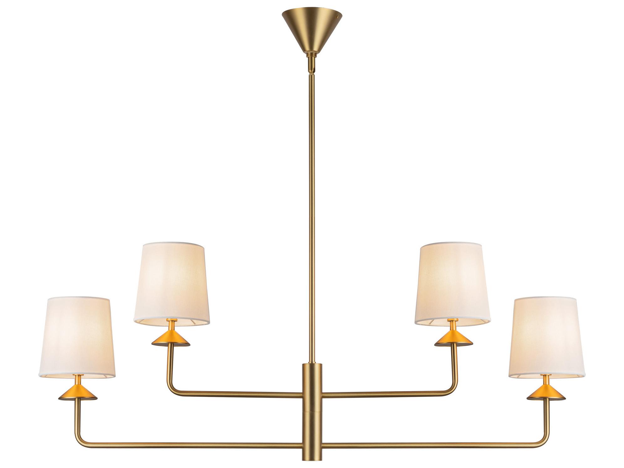 Alora Mood Bridgette 4-Light Brushed Gold Chandelier