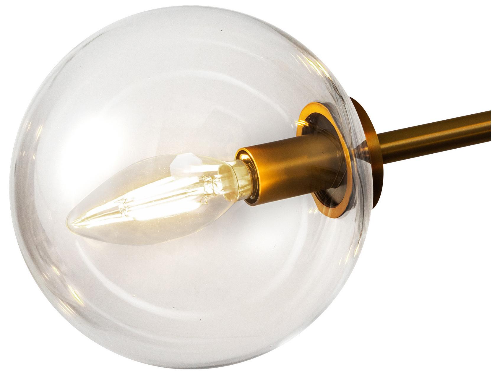 Alora Mood Cassia 6-Light Aged Gold Globe Sputnik Chandelier