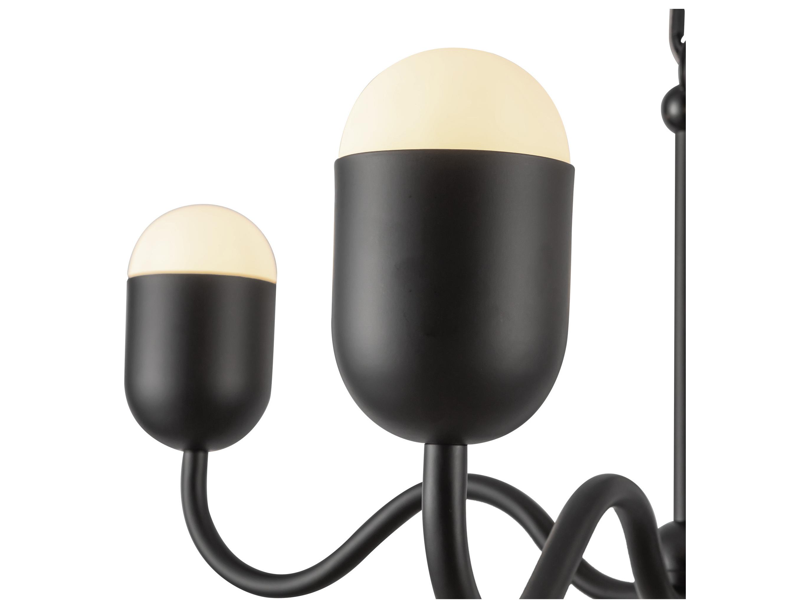 Alora Mood Effie 4-Light Matte Black Traditional Chandelier