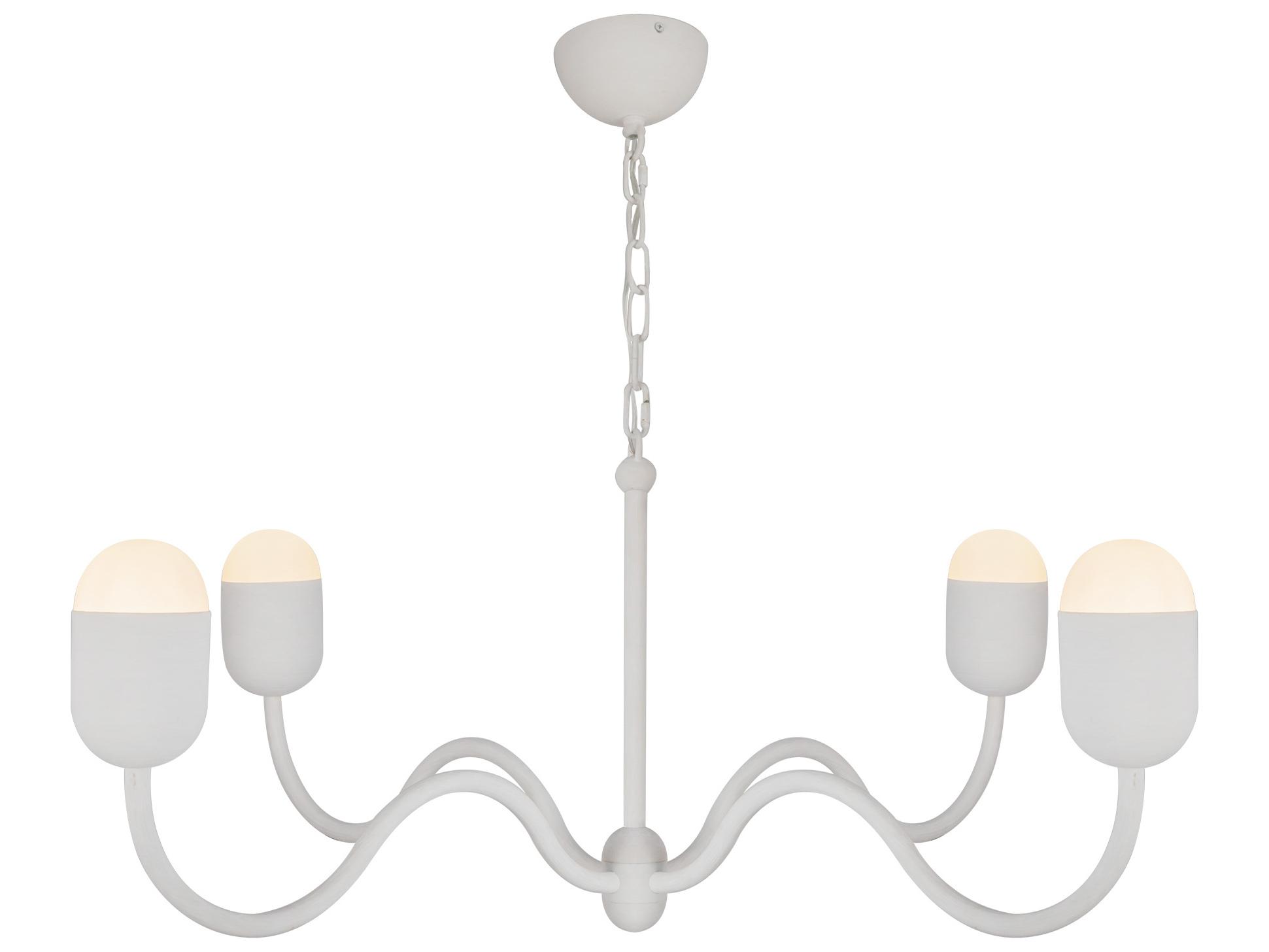 Alora Mood Effie 4-Light Antique White Chandelier