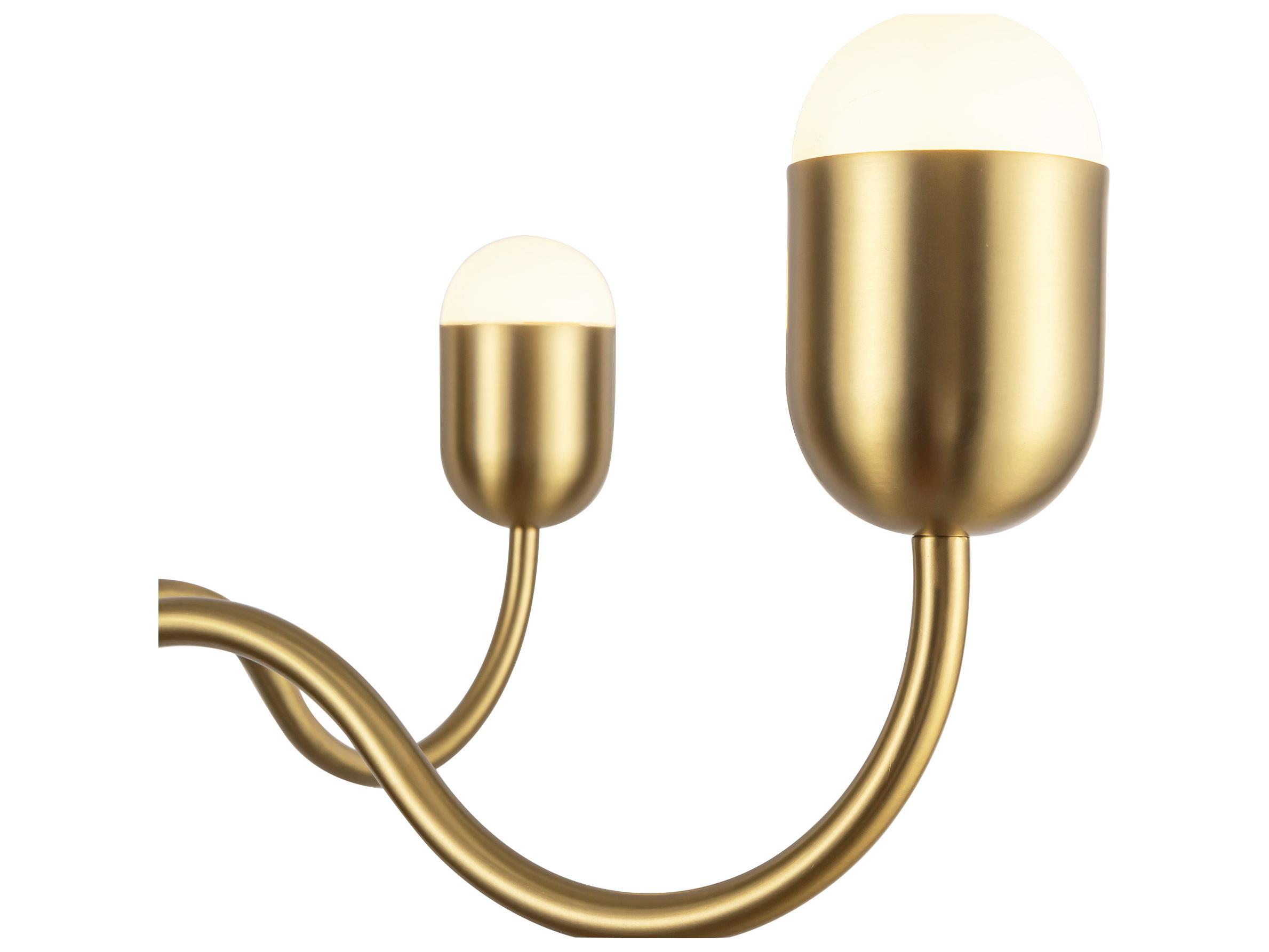 Alora Mood Effie 4-Light Brushed Gold Chandelier