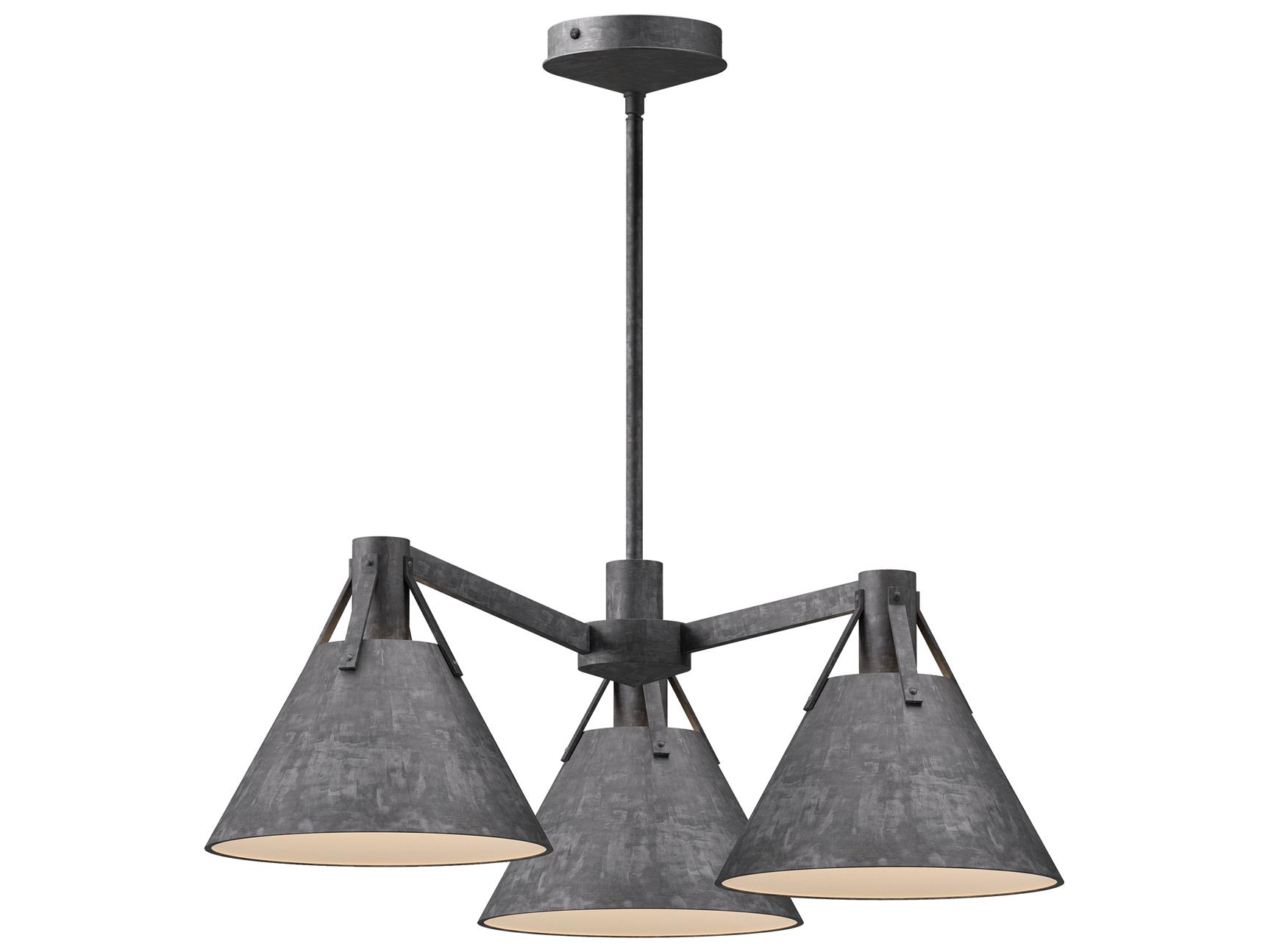 Alora Mood Archer 3-Light Steel Geometric Chandelier