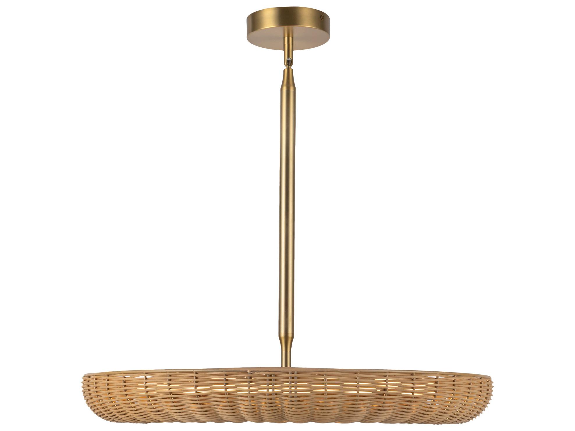 Alora Mood Maris Brushed Gold Round Chandelier