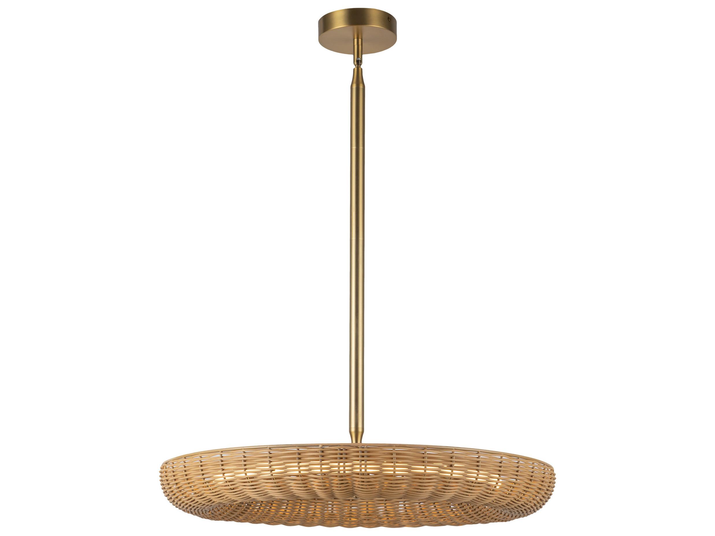 Alora Mood Maris Brushed Gold Round Chandelier