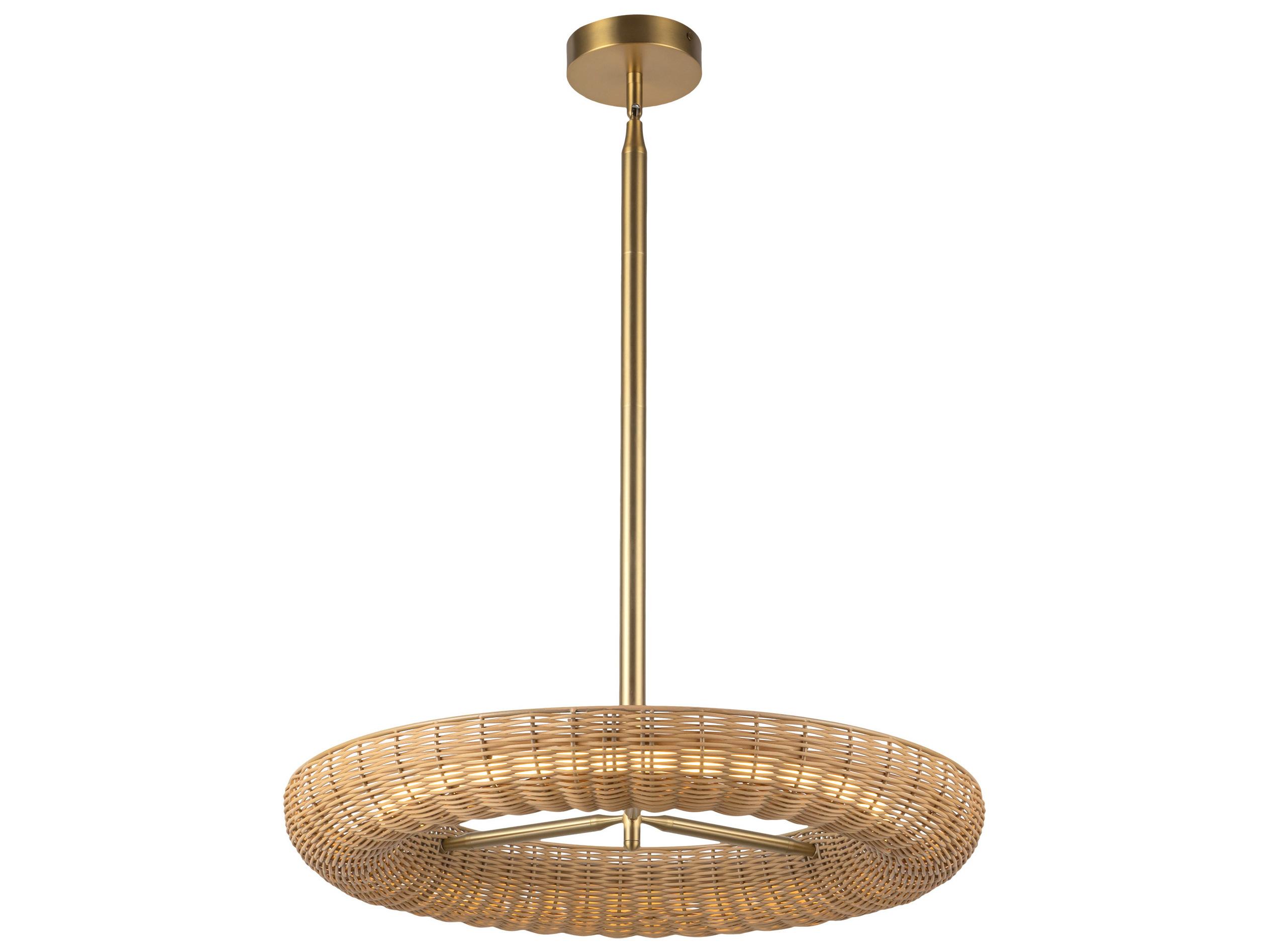 Alora Mood Maris Brushed Gold Round Chandelier