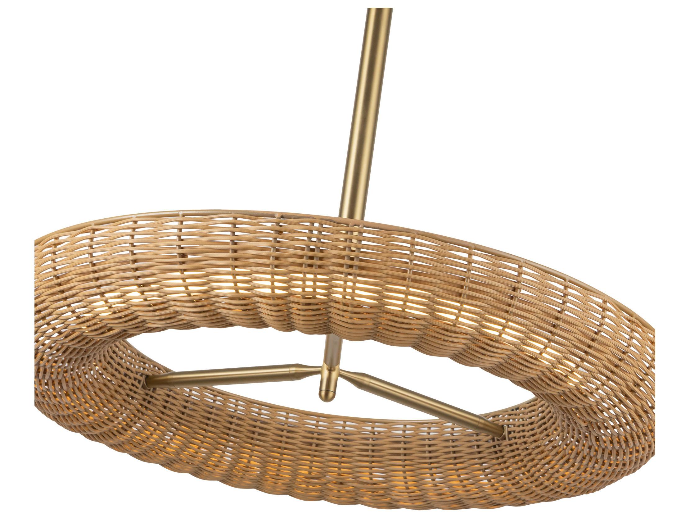 Alora Mood Maris Brushed Gold Round Chandelier