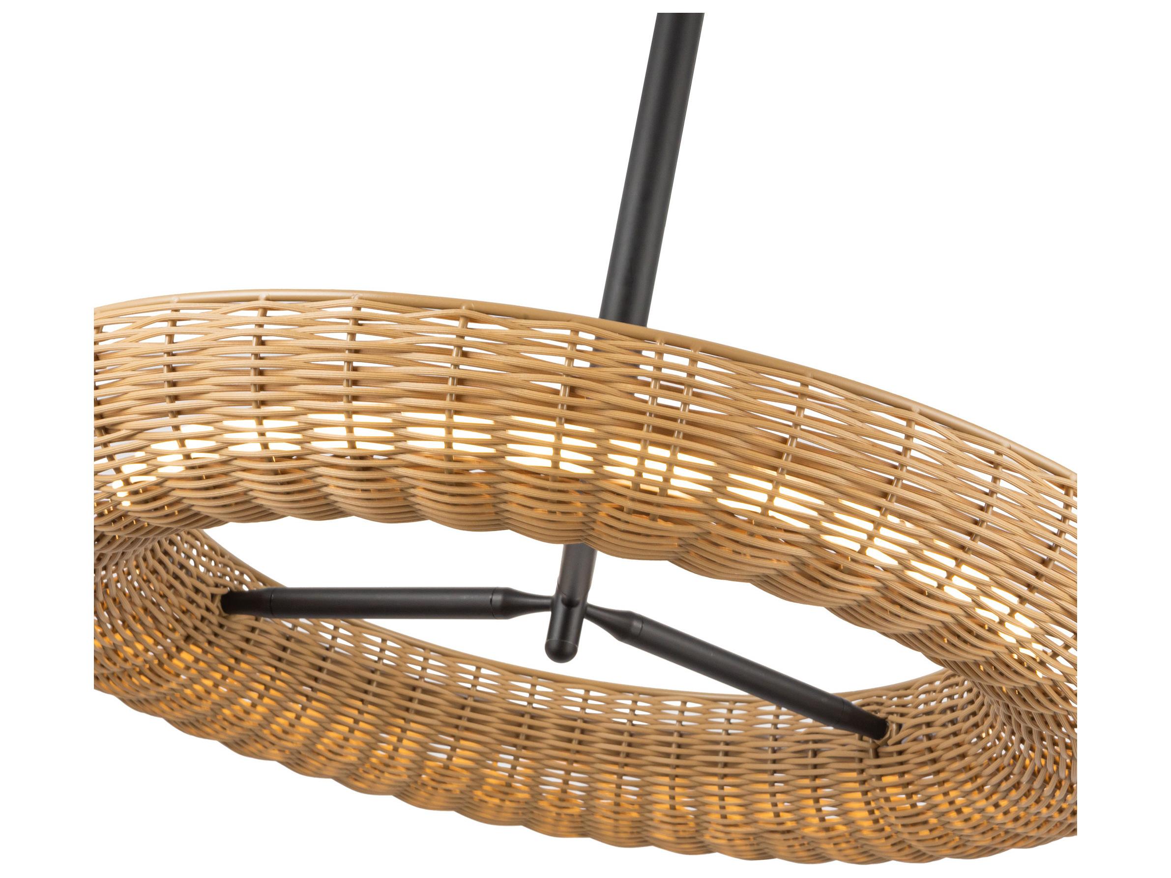 Alora Mood Maris Matte Black Round Chandelier