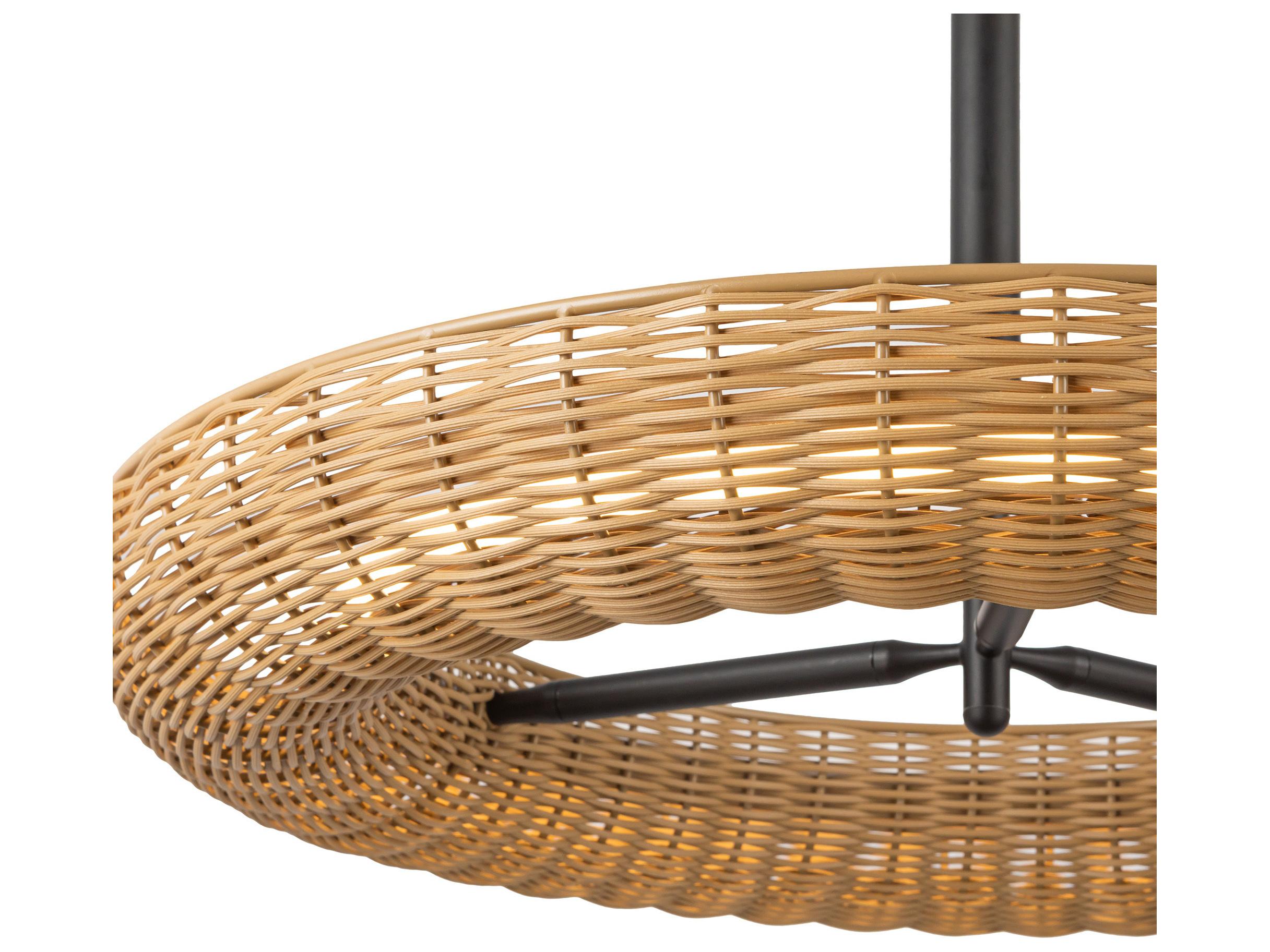 Alora Mood Maris Matte Black Round Chandelier