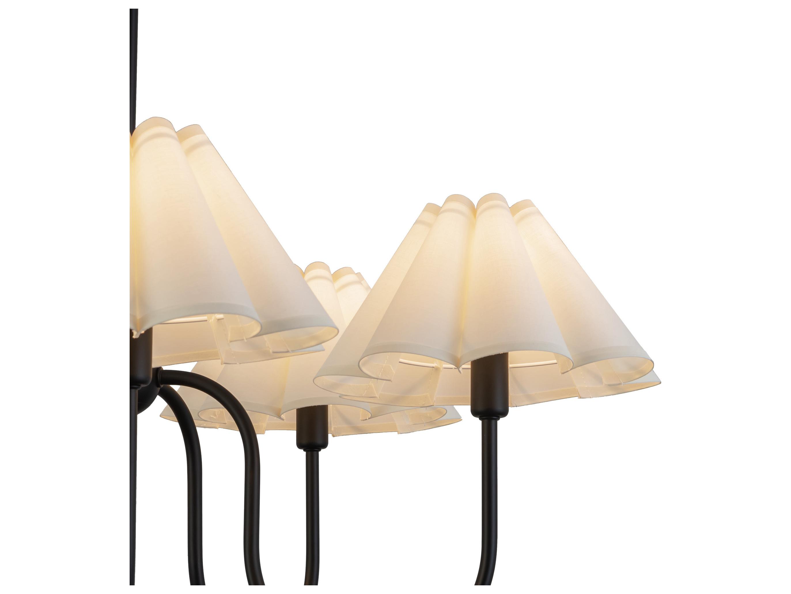Alora Mood Rosemary 5-Light Matte Black Empire Chandelier