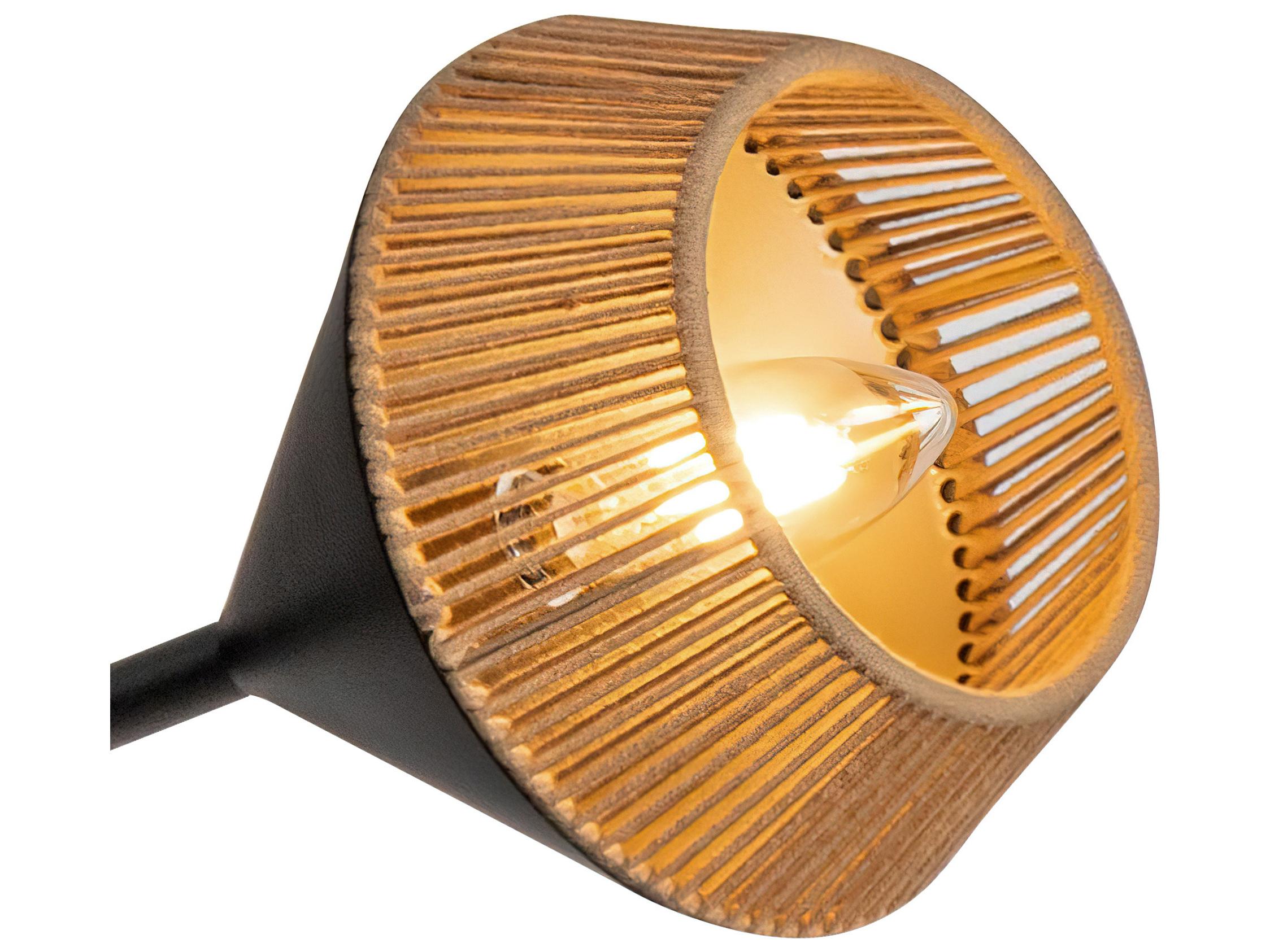 Alora Mood Daphne 6-Light Matte Black Geometric Linear Sputnik Chandelier