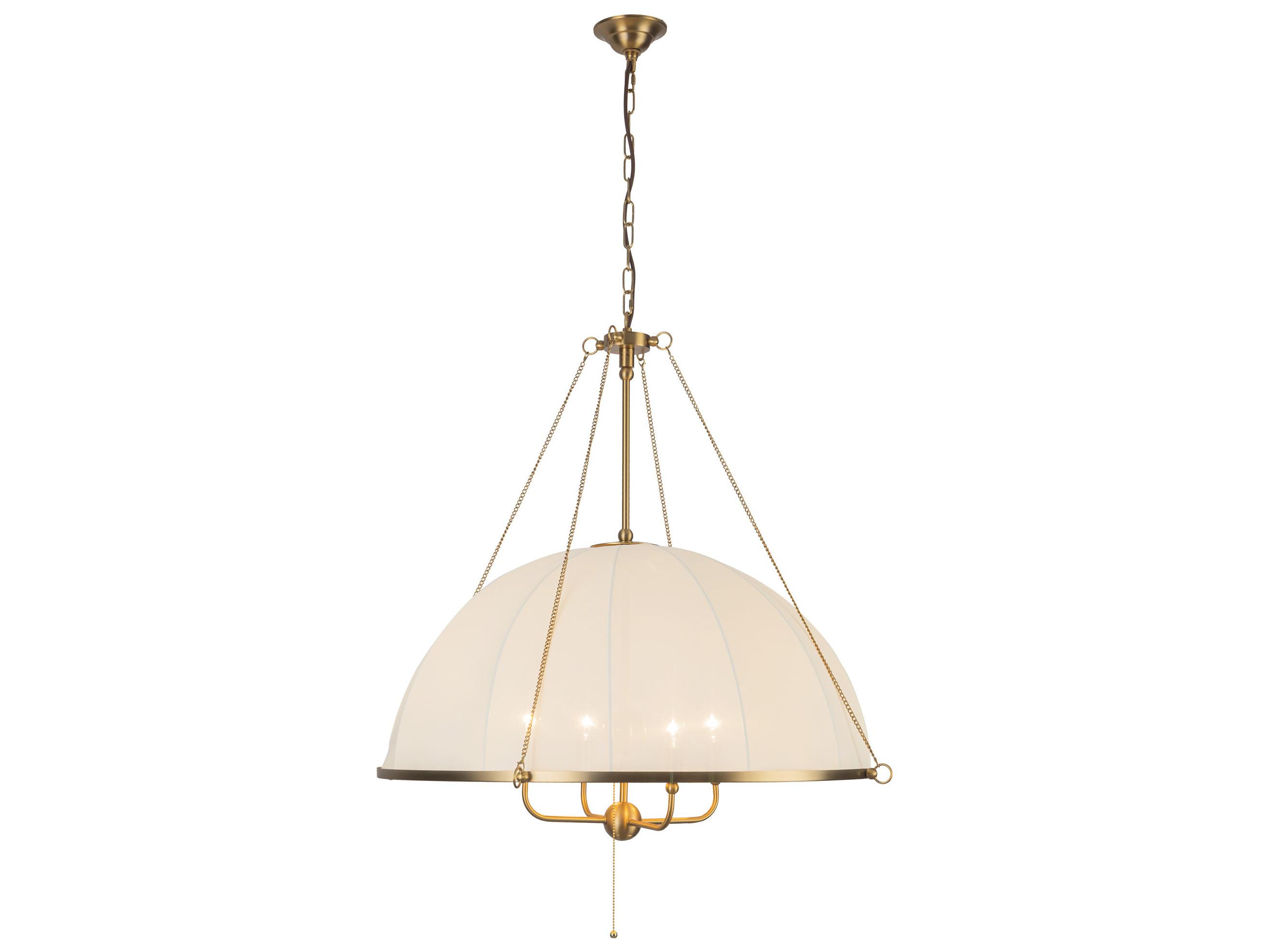 Alora Mood Crosby 4-Light Brushed Gold Dome Chandelier